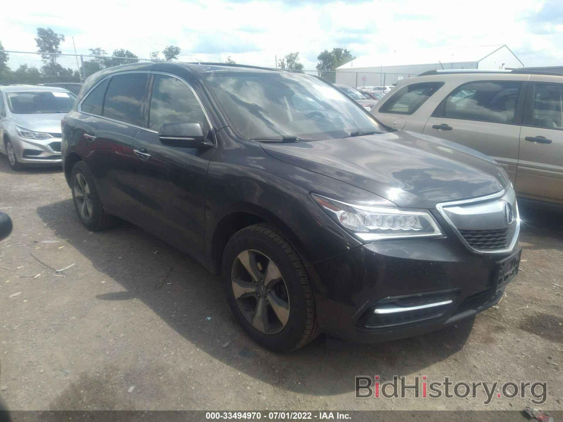 Фотография 5FRYD4H20EB017747 - ACURA MDX 2014