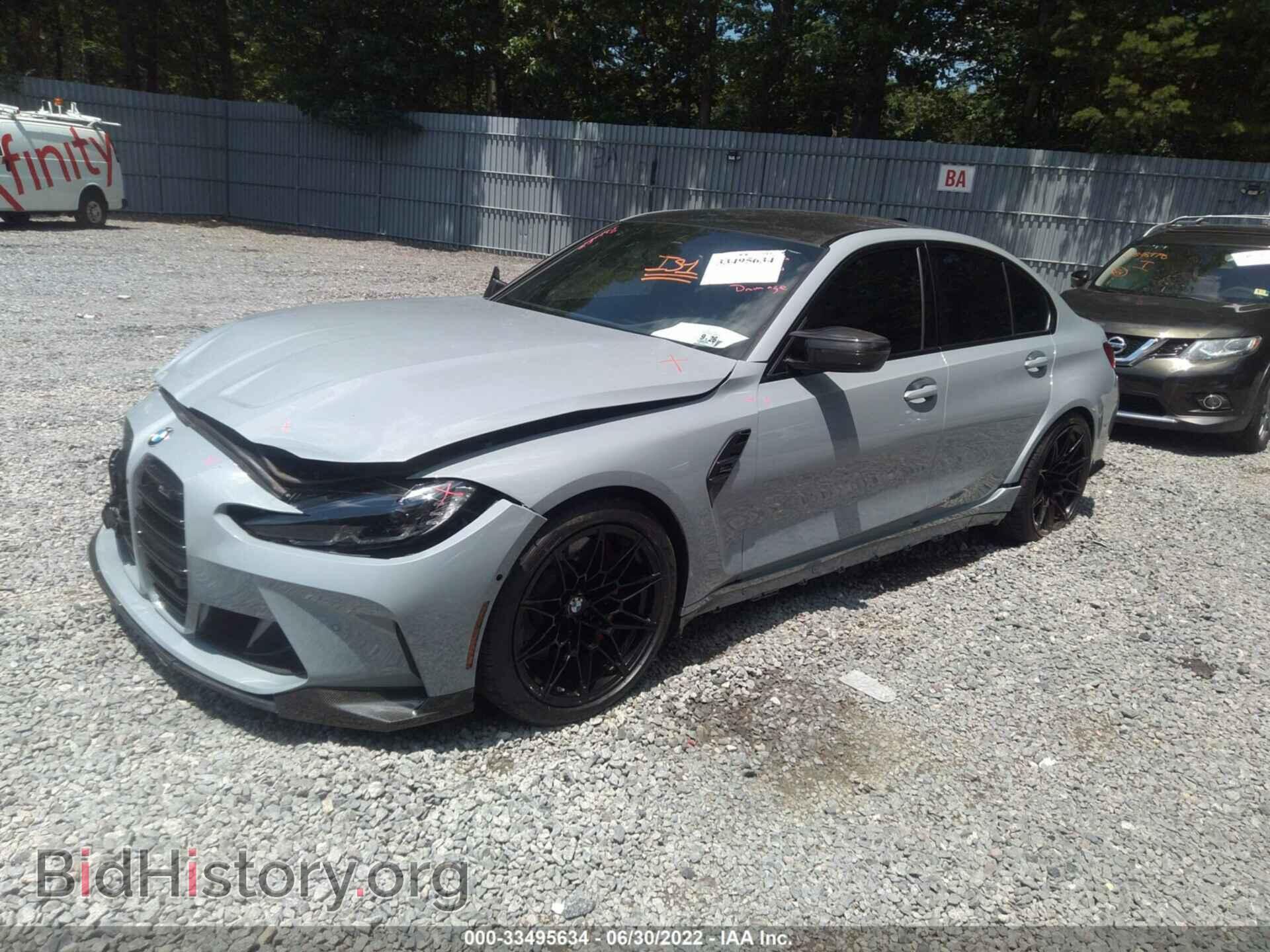 2022 BMW M3 - VIN: WBS43AY08NFL82102 - Фото 2