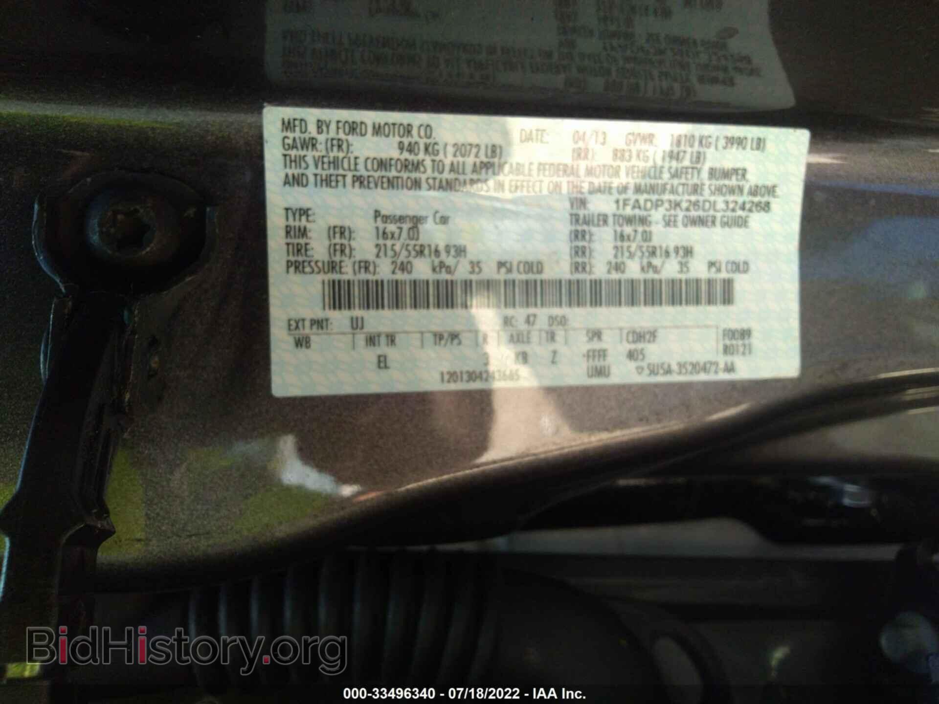 2013 FORD FOCUS - VIN: 1FADP3K26DL324268 - Photo 9