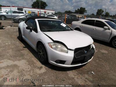 2012 Mitsubishi ECLIPSE Spyder GS, white — VIN 4A37L2EF9CE002378, IAAI