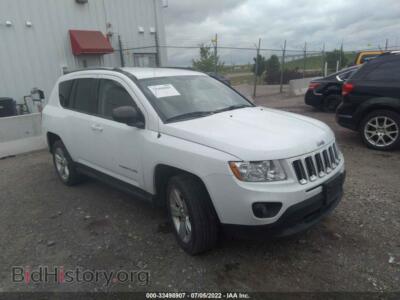2012 Jeep COMPASS SPORT, white — VIN 1C4NJCBA7CD724369, IAAI