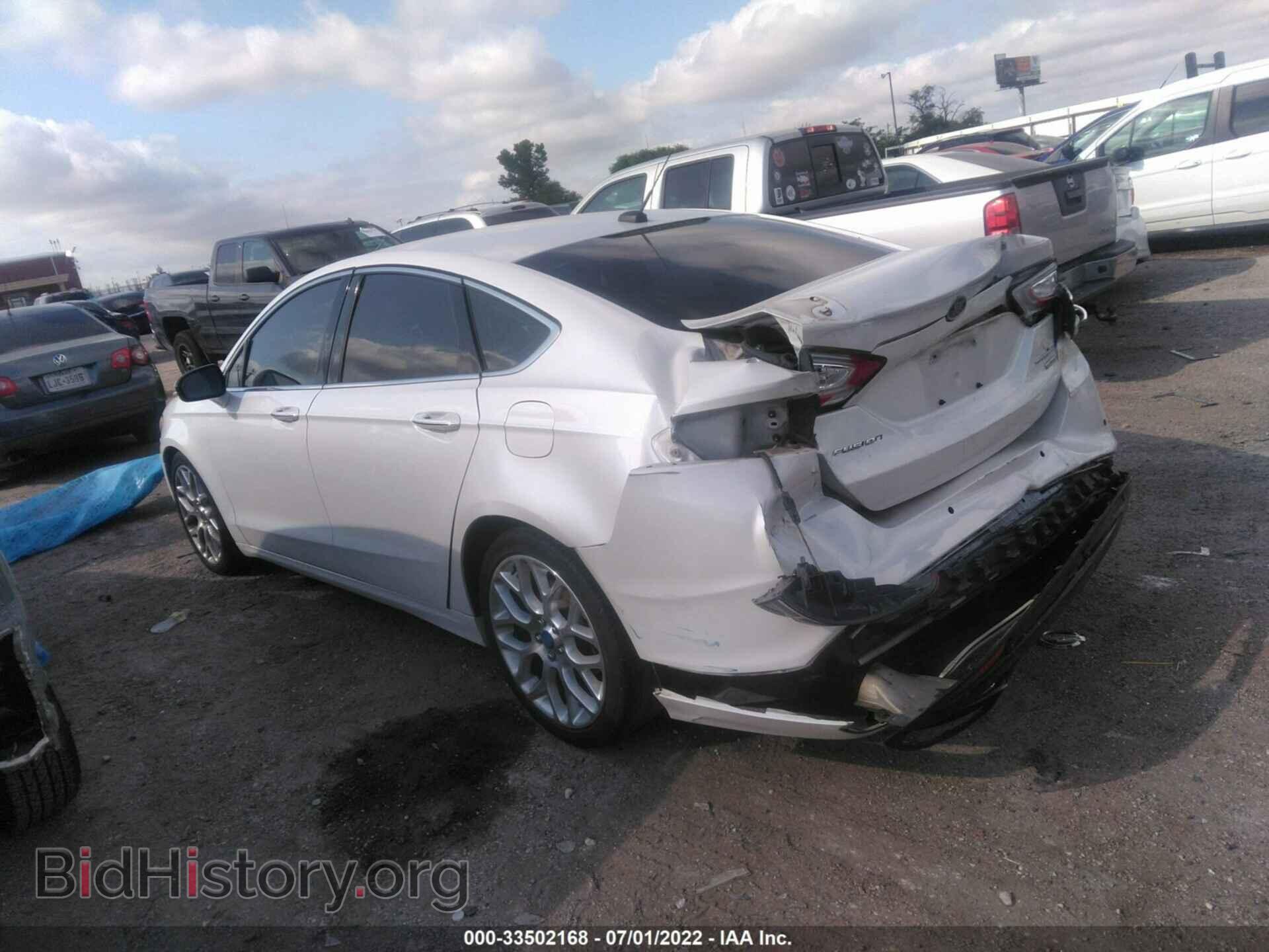 2013 FORD FUSION - VIN: 3FA6P0K93DR208502 - Фото 3