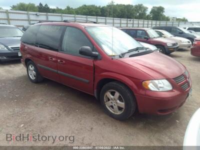 2006 Dodge CARAVAN SXT, red — VIN 1D4GP45RX6B742673, IAAI