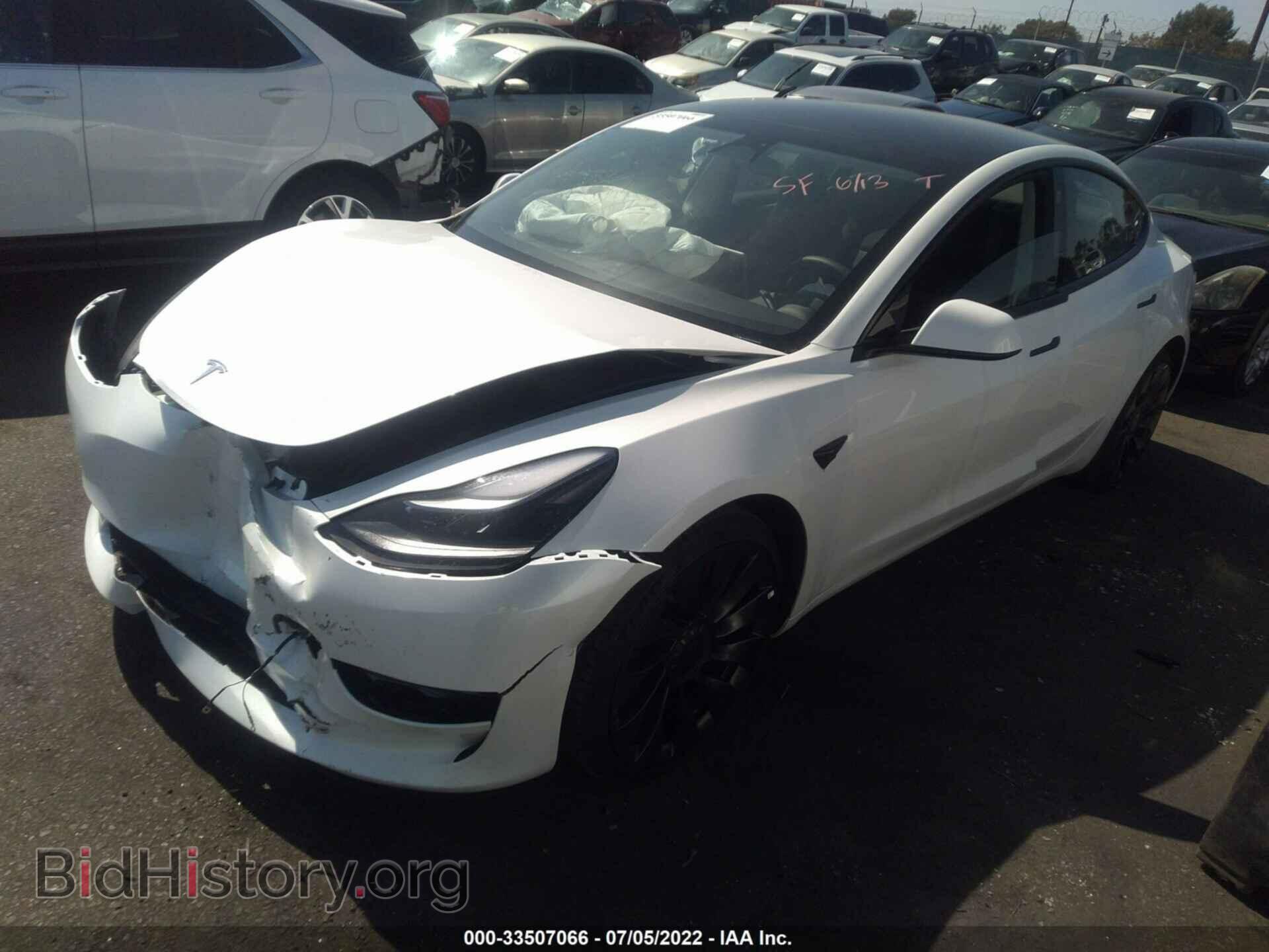 2022 TESLA MODEL 3 - VIN: 5YJ3E1EC5NF182536 - Photo 2
