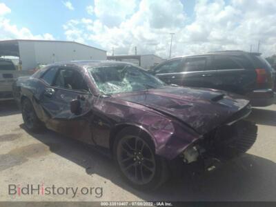 2021 Dodge CHALLENGER R/T Scat Pack, фиолетовый — VIN 2C3CDZFJ5MH513112, IAAI