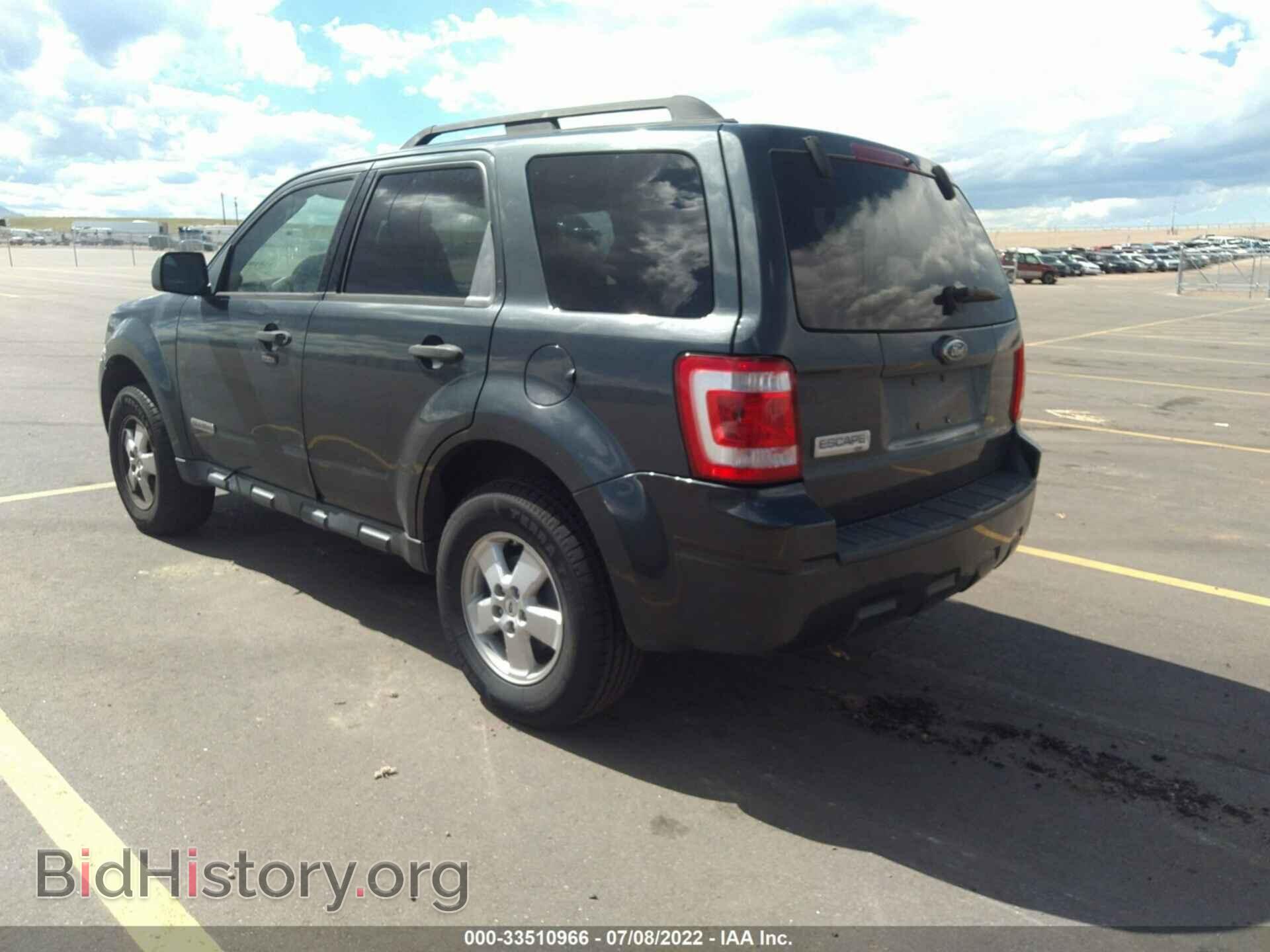 2008 FORD ESCAPE - VIN: 1FMCU03Z68KE00930 - Фото 3