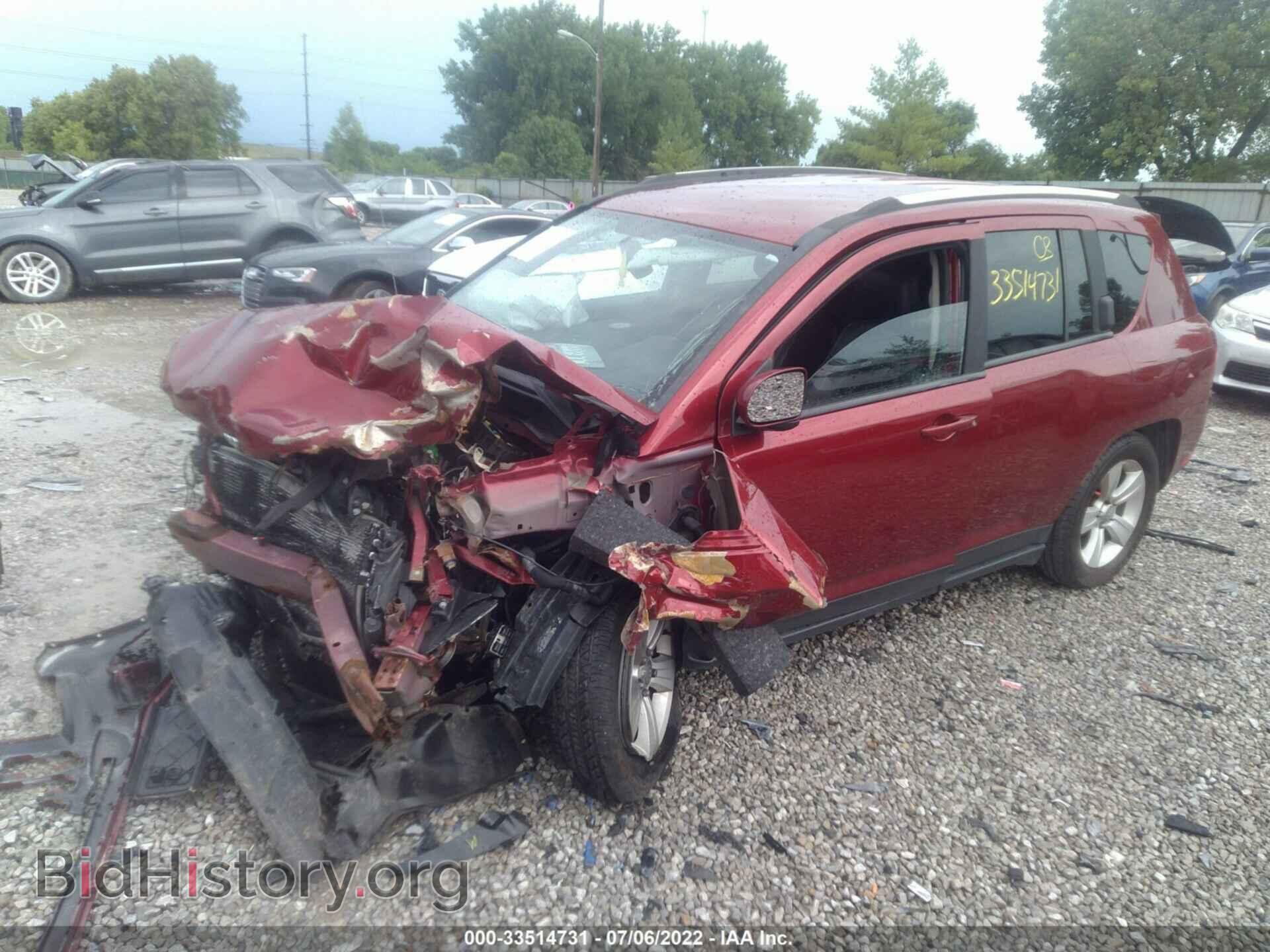 2014 JEEP COMPASS - VIN: 1C4NJDEB5ED647742 - Фото 2