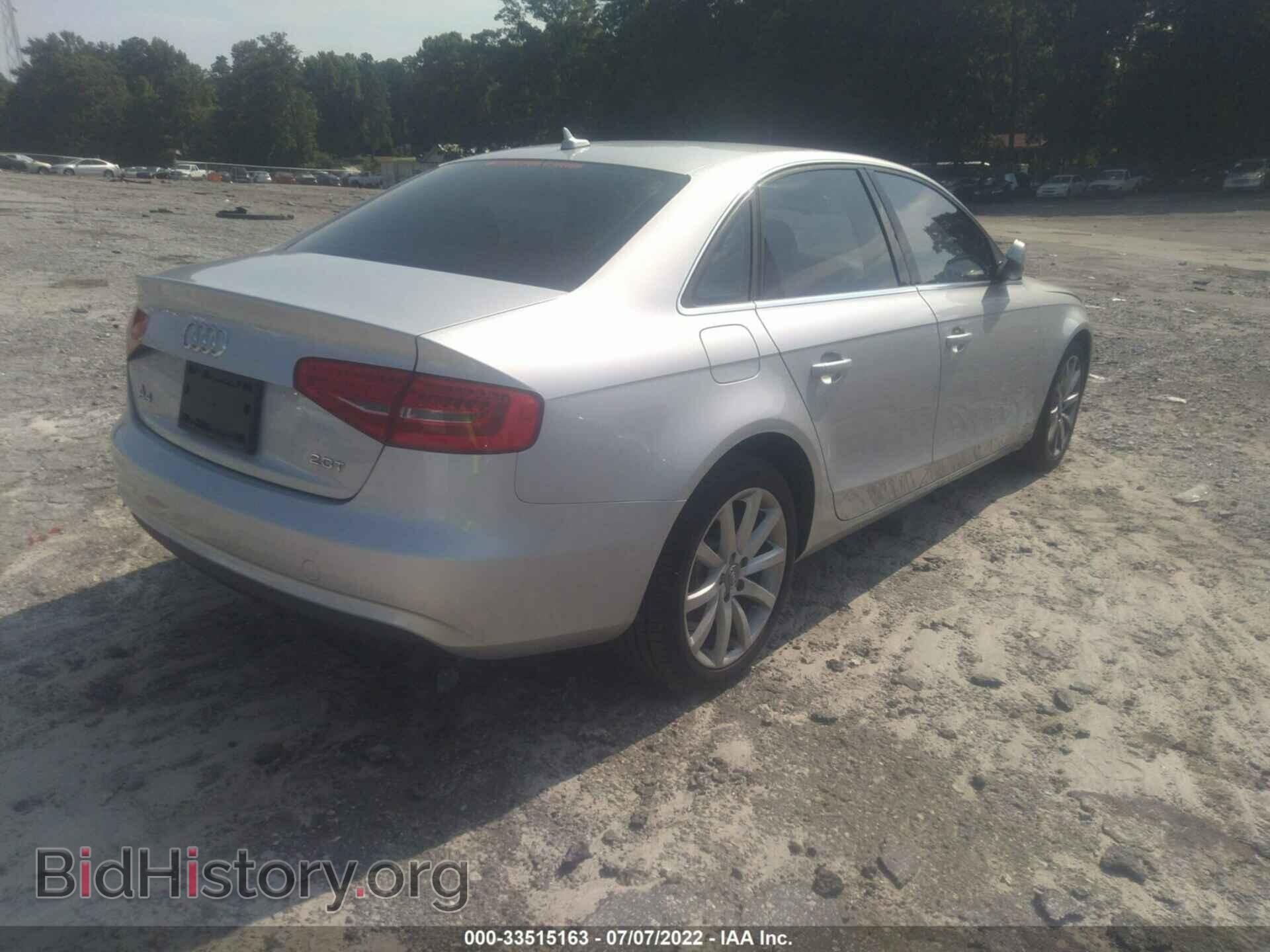 2013 AUDI A4 - VIN: WAUEFAFL0DA047389 - Фото 4