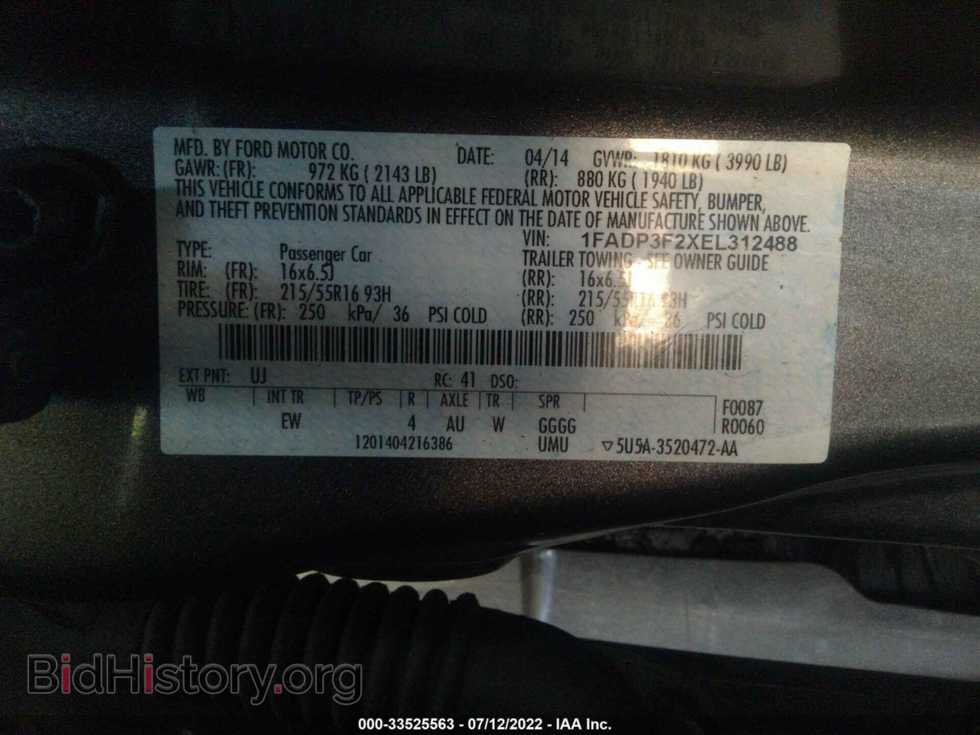 2014 FORD FOCUS - VIN: 1FADP3F2XEL312488 - Photo 9