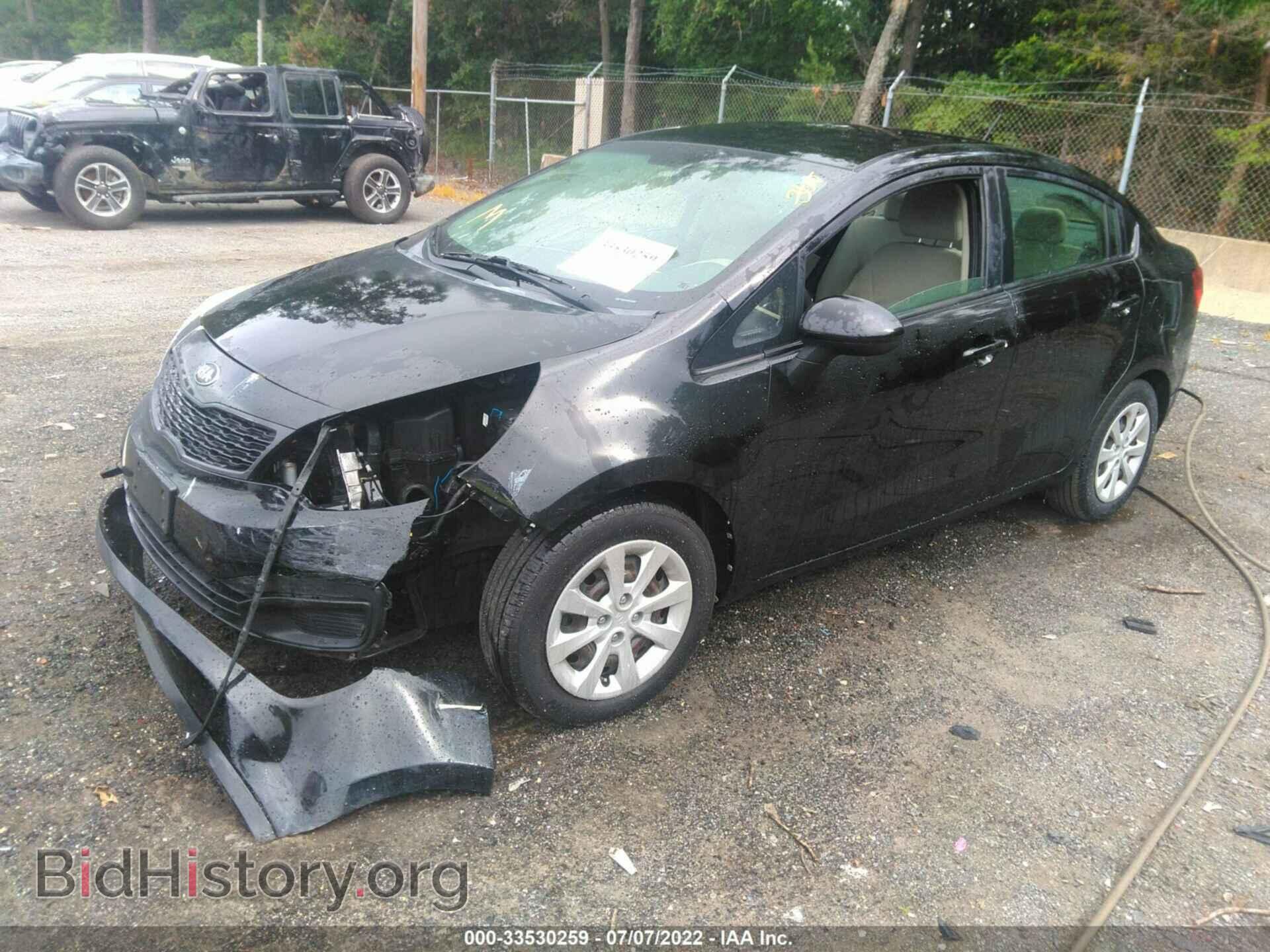 2013 KIA RIO - VIN: KNADM4A36D6309025 - Фото 2