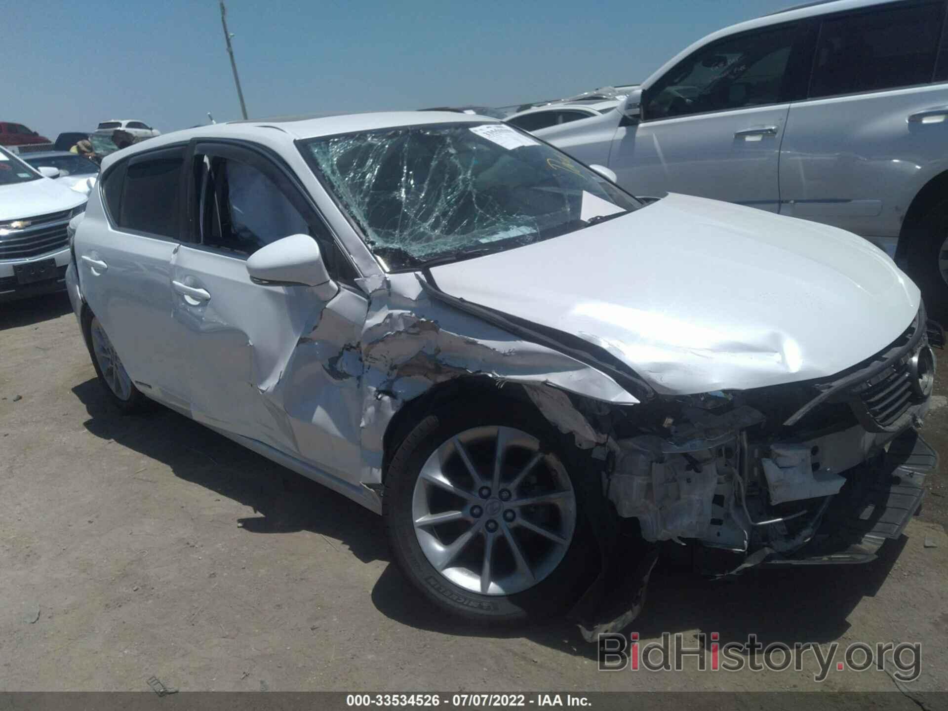 Photo JTHKD5BH7C2080742 - LEXUS CT 200H 2012