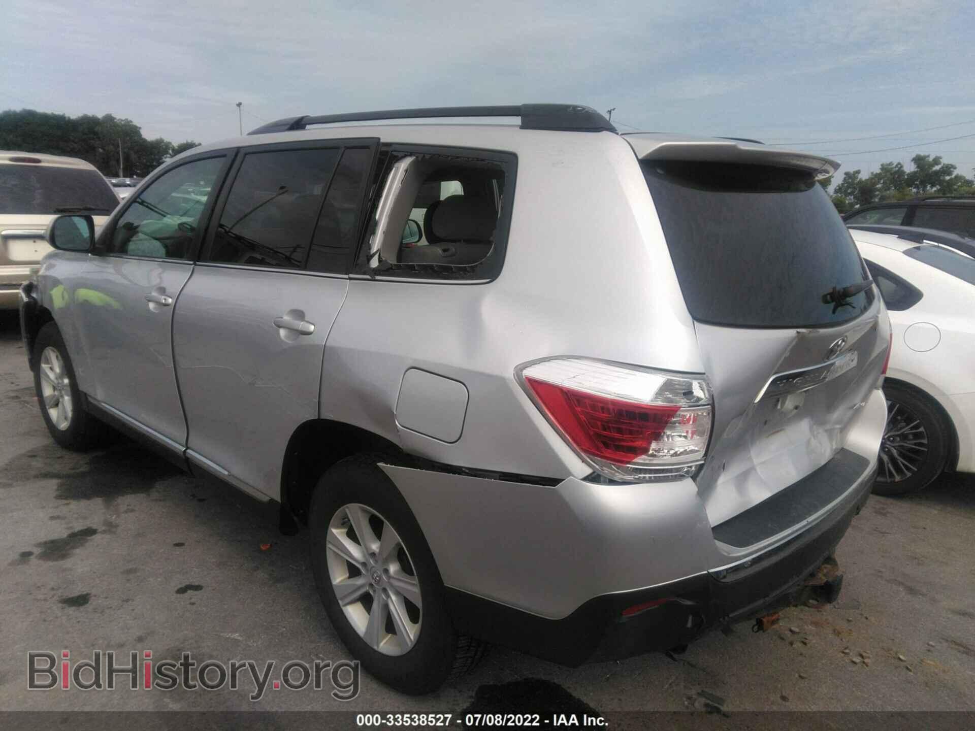 2013 TOYOTA HIGHLANDER - VIN: 5TDBK3EH8DS258868 - Фото 3