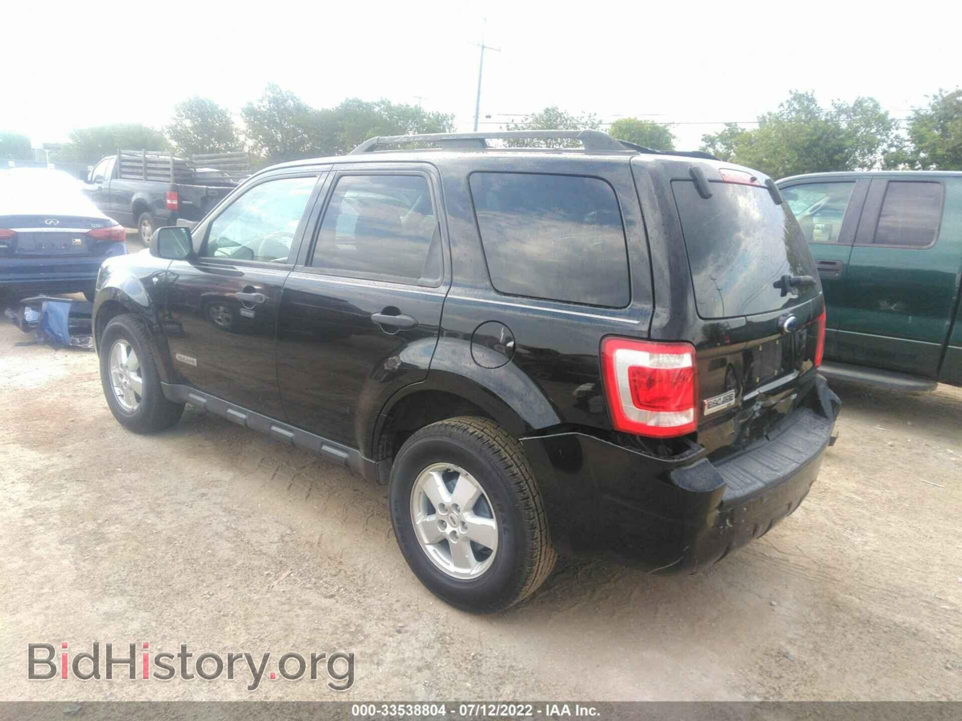 2008 FORD ESCAPE - VIN: 1FMCU03178KC73034 - Фото 3