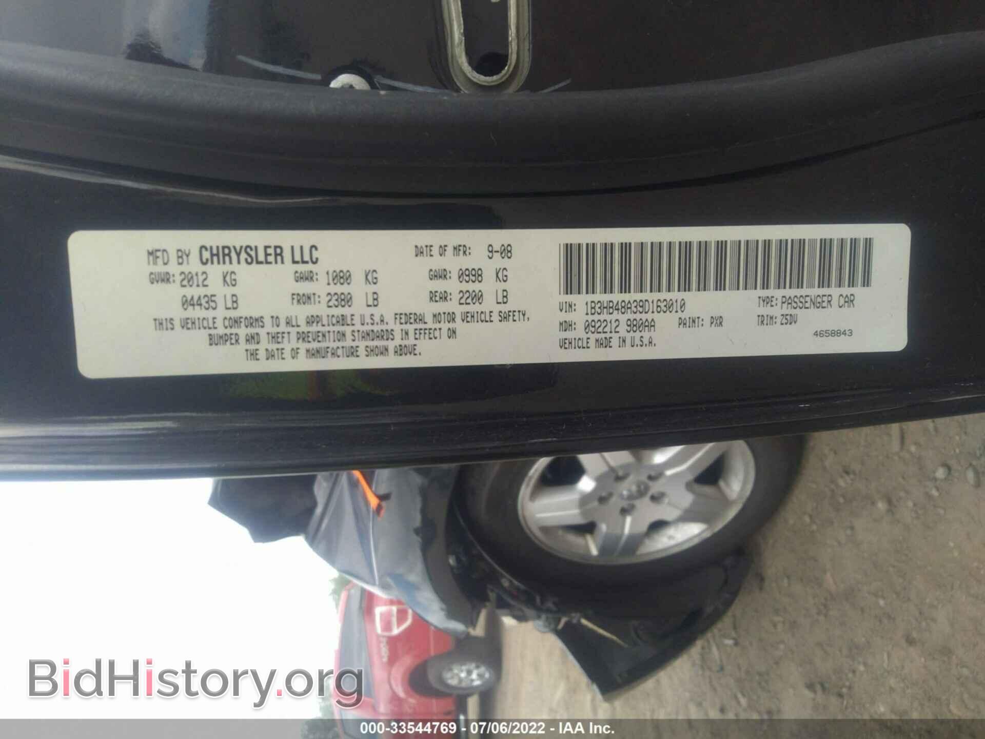 2009 DODGE CALIBER - VIN: 1B3HB48A39D163010 - Фото 9
