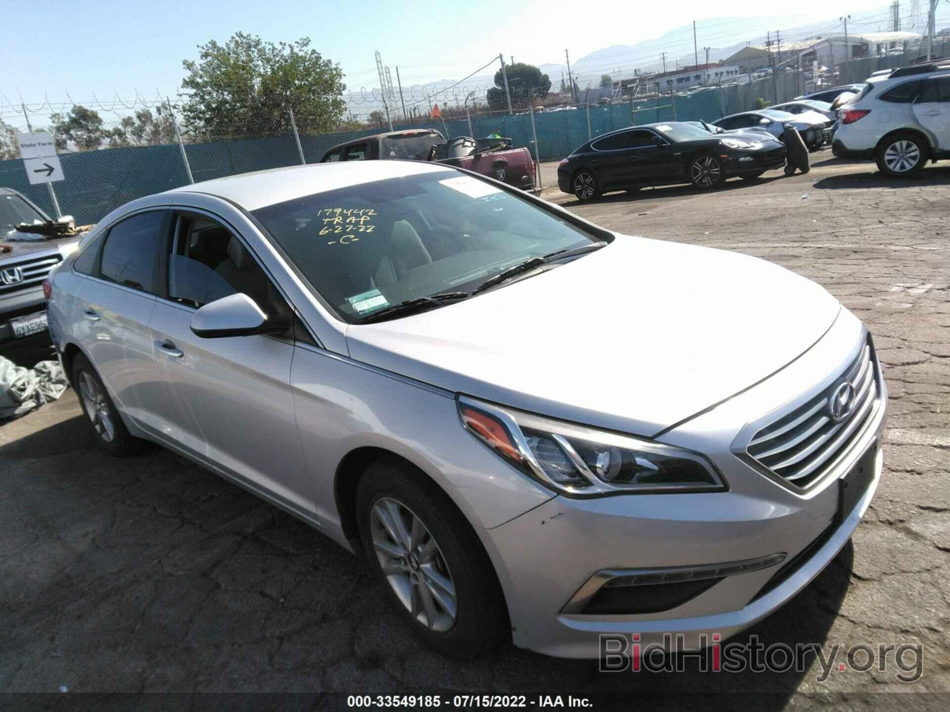 Фотография 5NPE24AF5FH162406 - HYUNDAI SONATA 2015