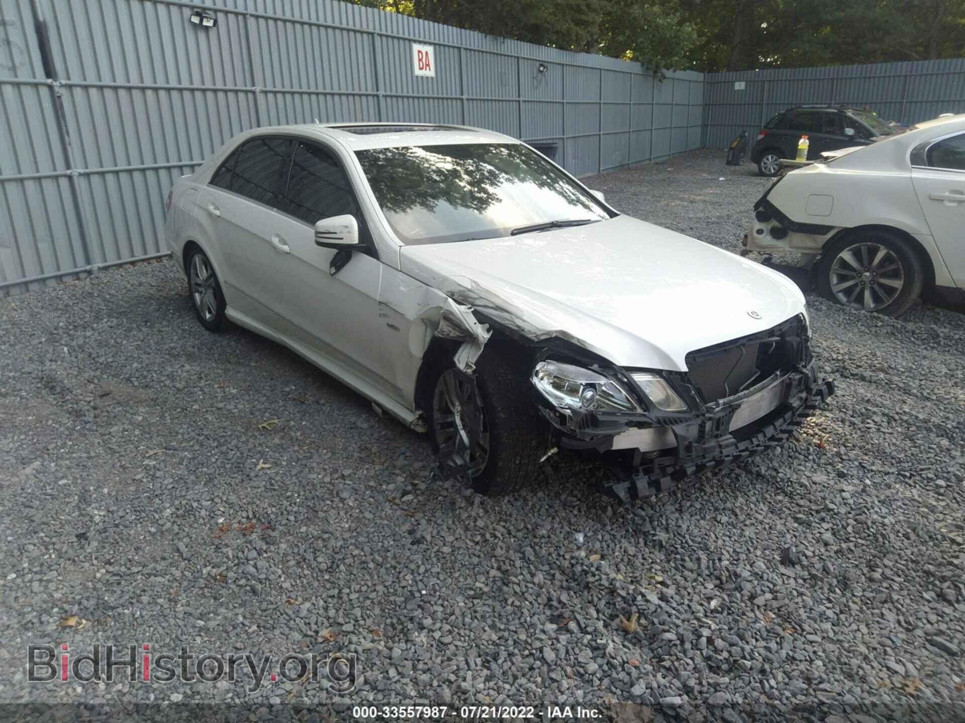 Photo WDDHF8JB9CA625596 - MERCEDES-BENZ E-CLASS 2012