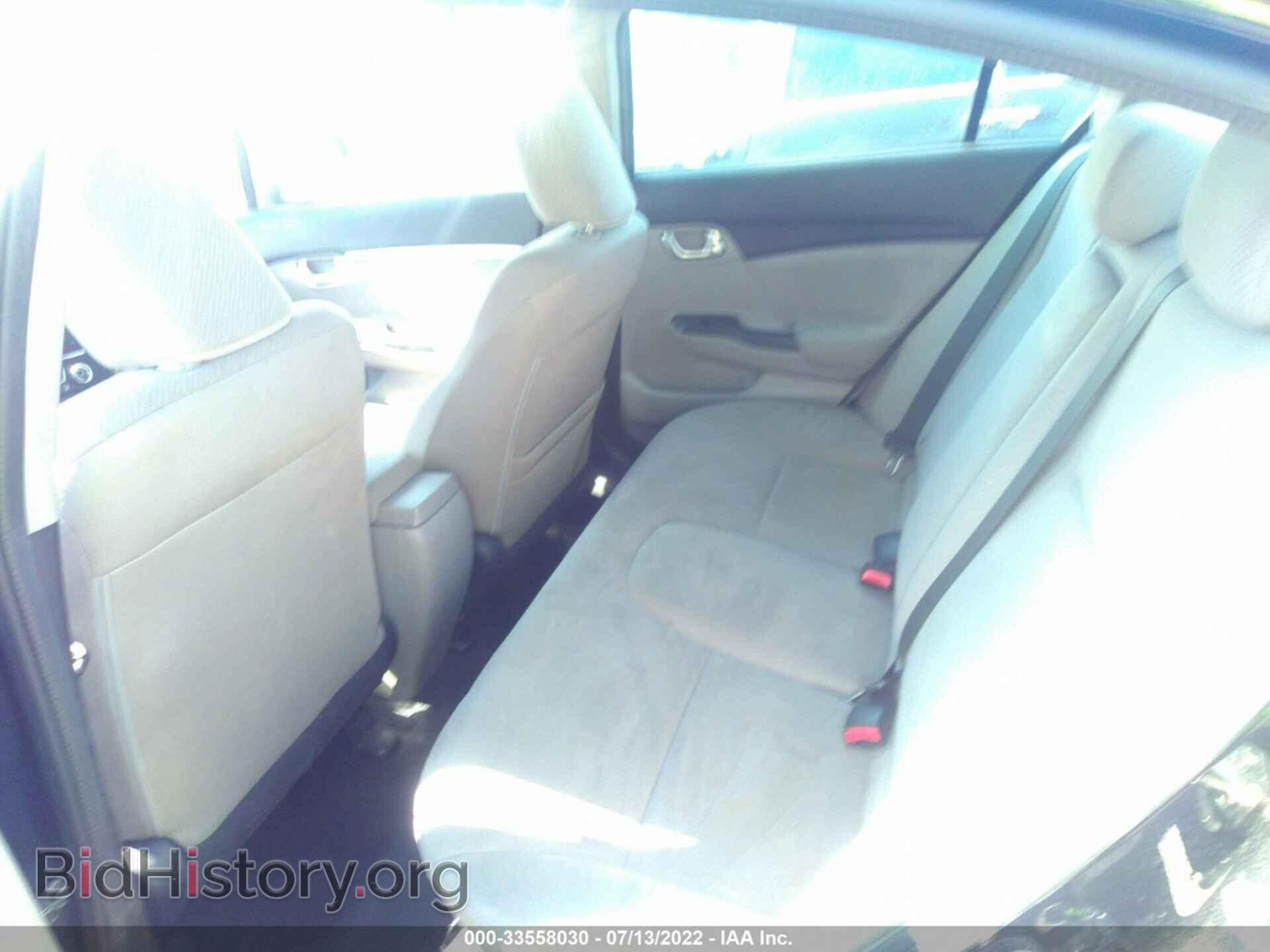 2013 HONDA CIVIC - VIN: 19XFB2F85DE203721 - Фото 8