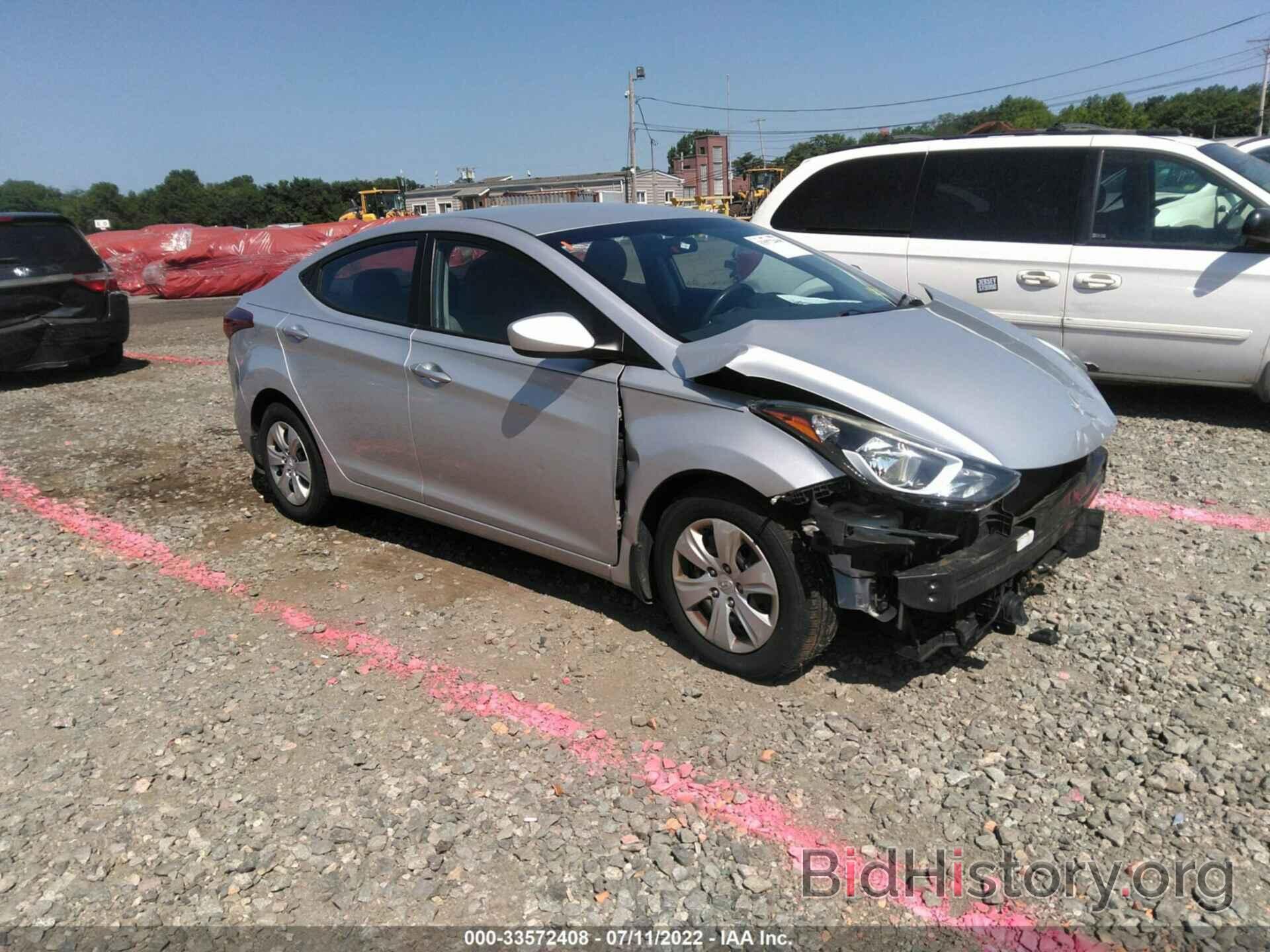 Photo 5NPDH4AE8GH733843 - HYUNDAI ELANTRA 2016