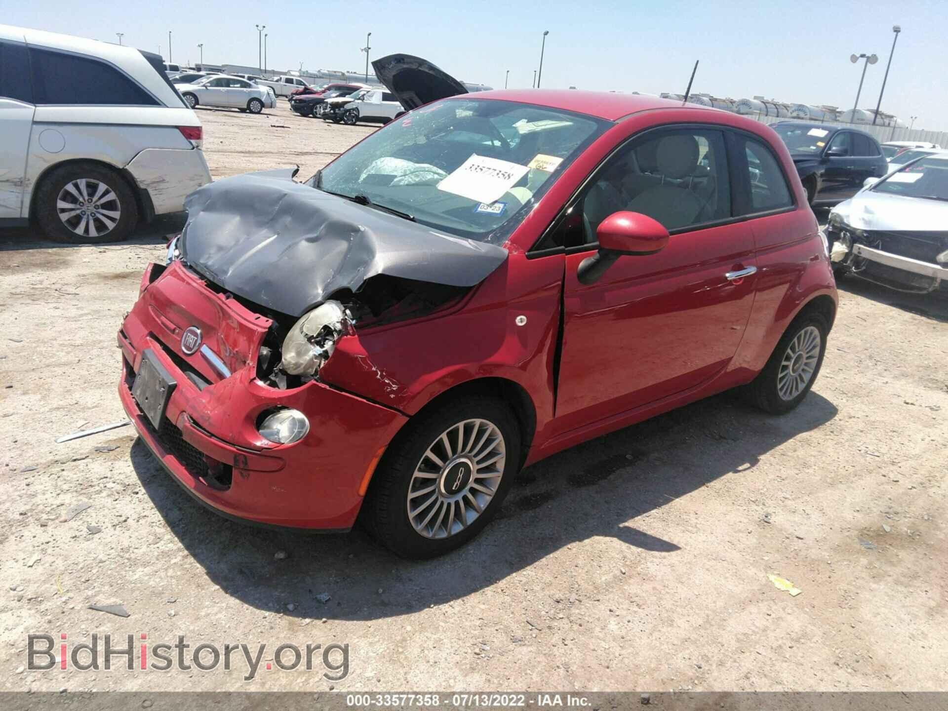 2014 FIAT 500 - VIN: 3C3CFFAR3ET168189 - Фото 2