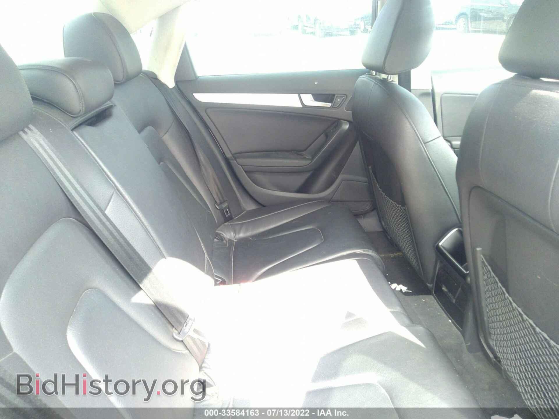 2012 AUDI A4 - VIN: WAUBFAFL6CA087624 - Фото 8