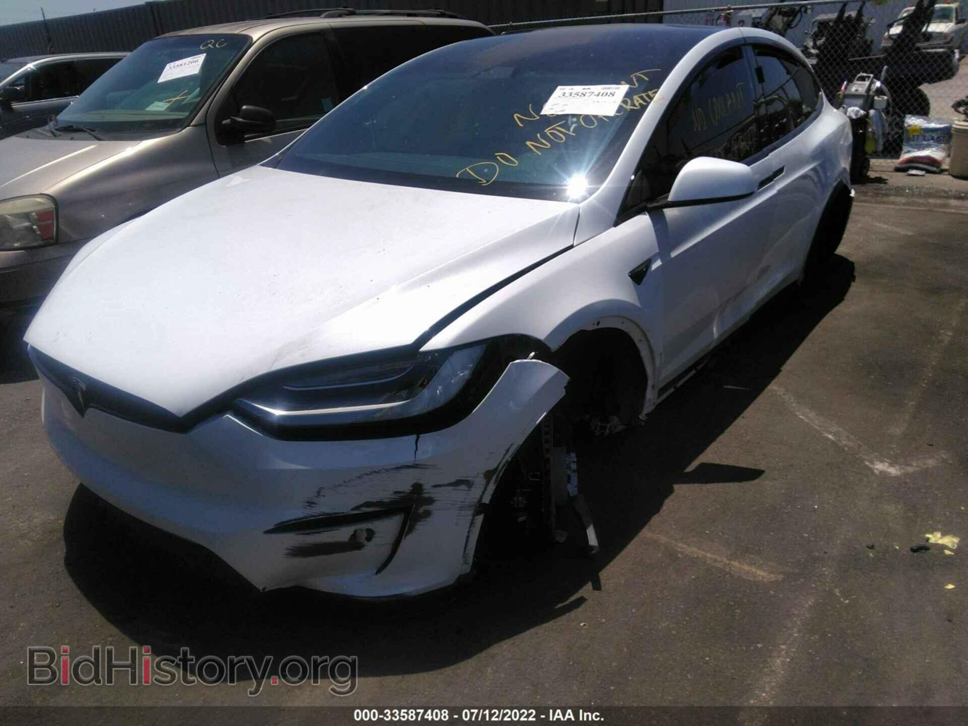 2022 TESLA MODEL X - VIN: 7SAXCBE66NF337864 - Фото 2