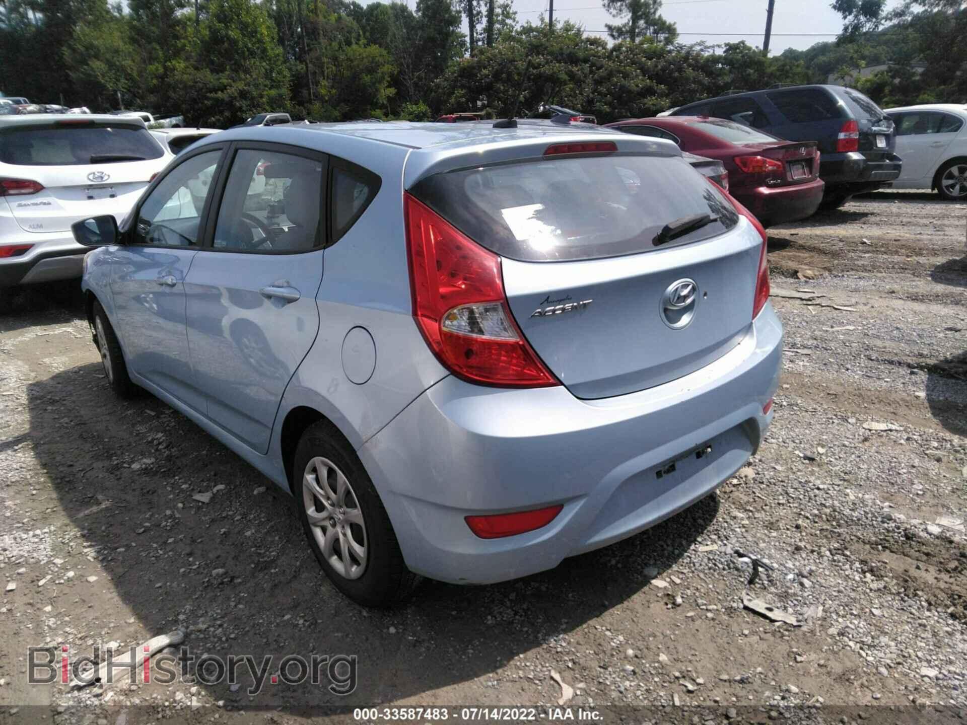 2012 HYUNDAI ACCENT - VIN: KMHCT5AE3CU031795 - Фото 3