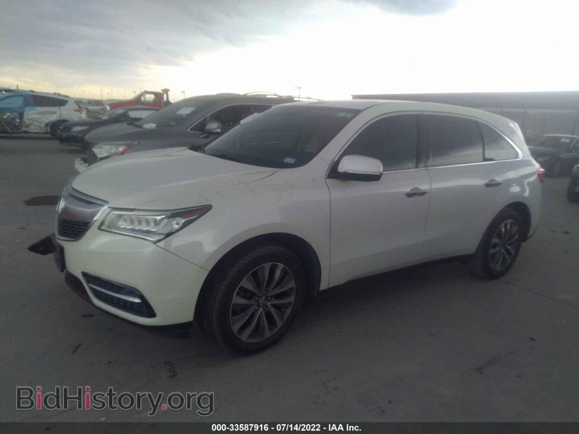2014 ACURA MDX - VIN: 5FRYD3H62EB007525 - Фото 2