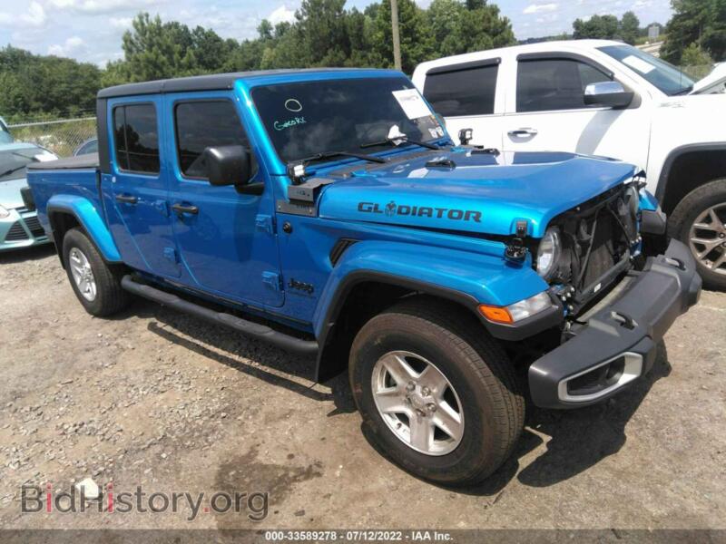 2021 Jeep GLADIATOR Sport S (VIN 1C6HJTAG7ML508622) — фото 1 из 11, IAAI, повреждение: левый бок
