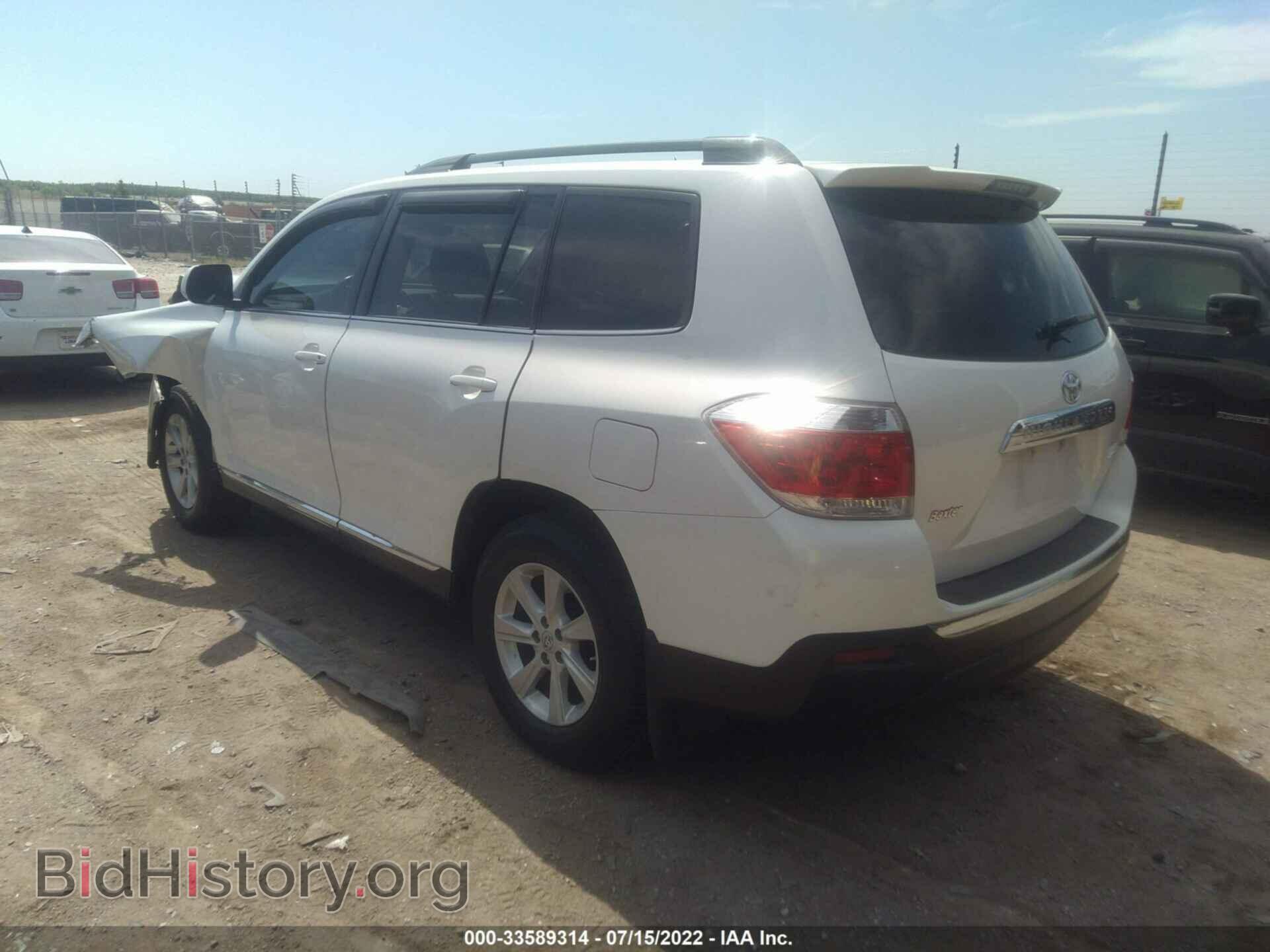 2013 TOYOTA HIGHLANDER - VIN: 5TDBK3EH8DS277906 - Photo 3