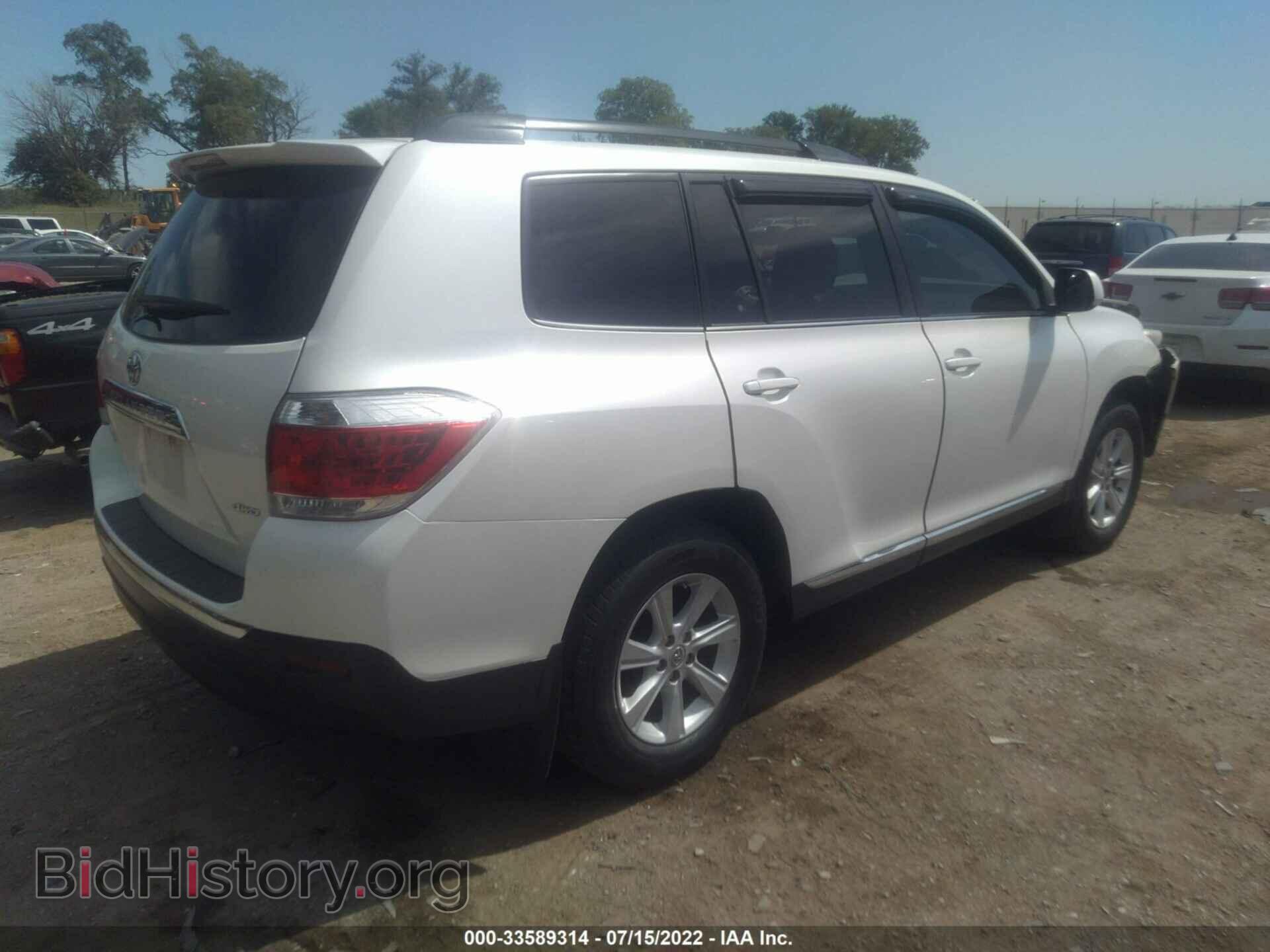 2013 TOYOTA HIGHLANDER - VIN: 5TDBK3EH8DS277906 - Photo 4