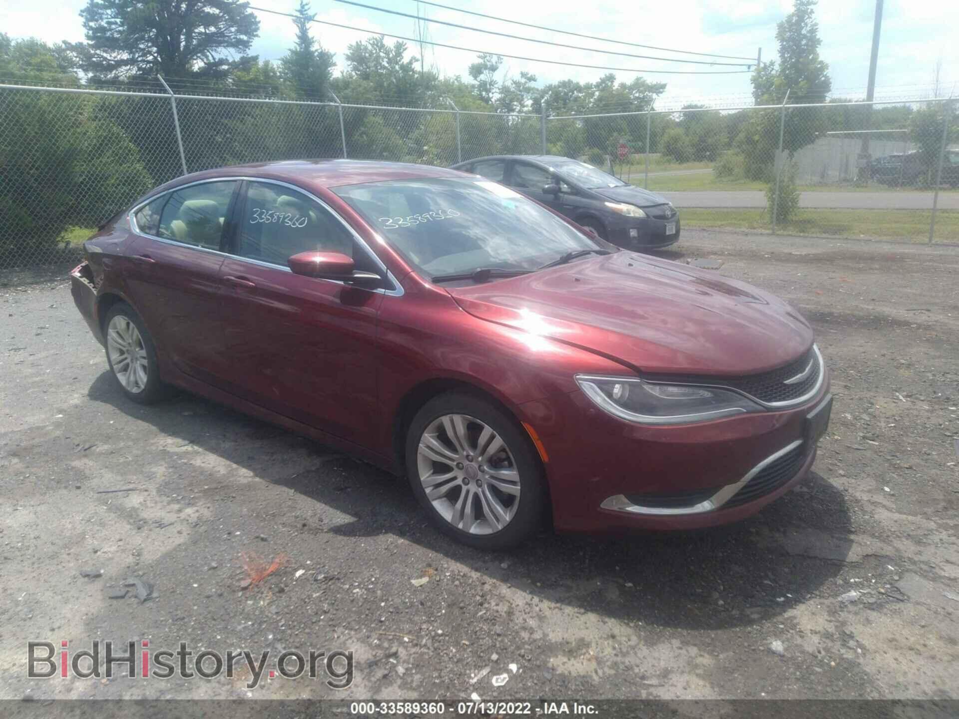 Фотография 1C3CCCAB3GN142138 - CHRYSLER 200 2016