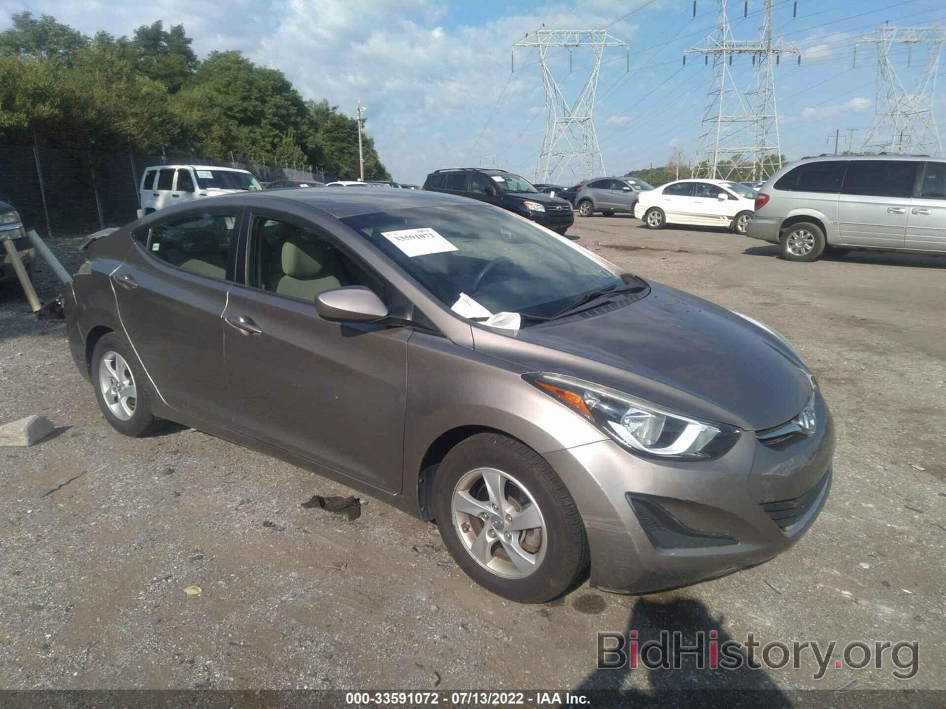 Photo 5NPDH4AE1EH537515 - HYUNDAI ELANTRA 2014