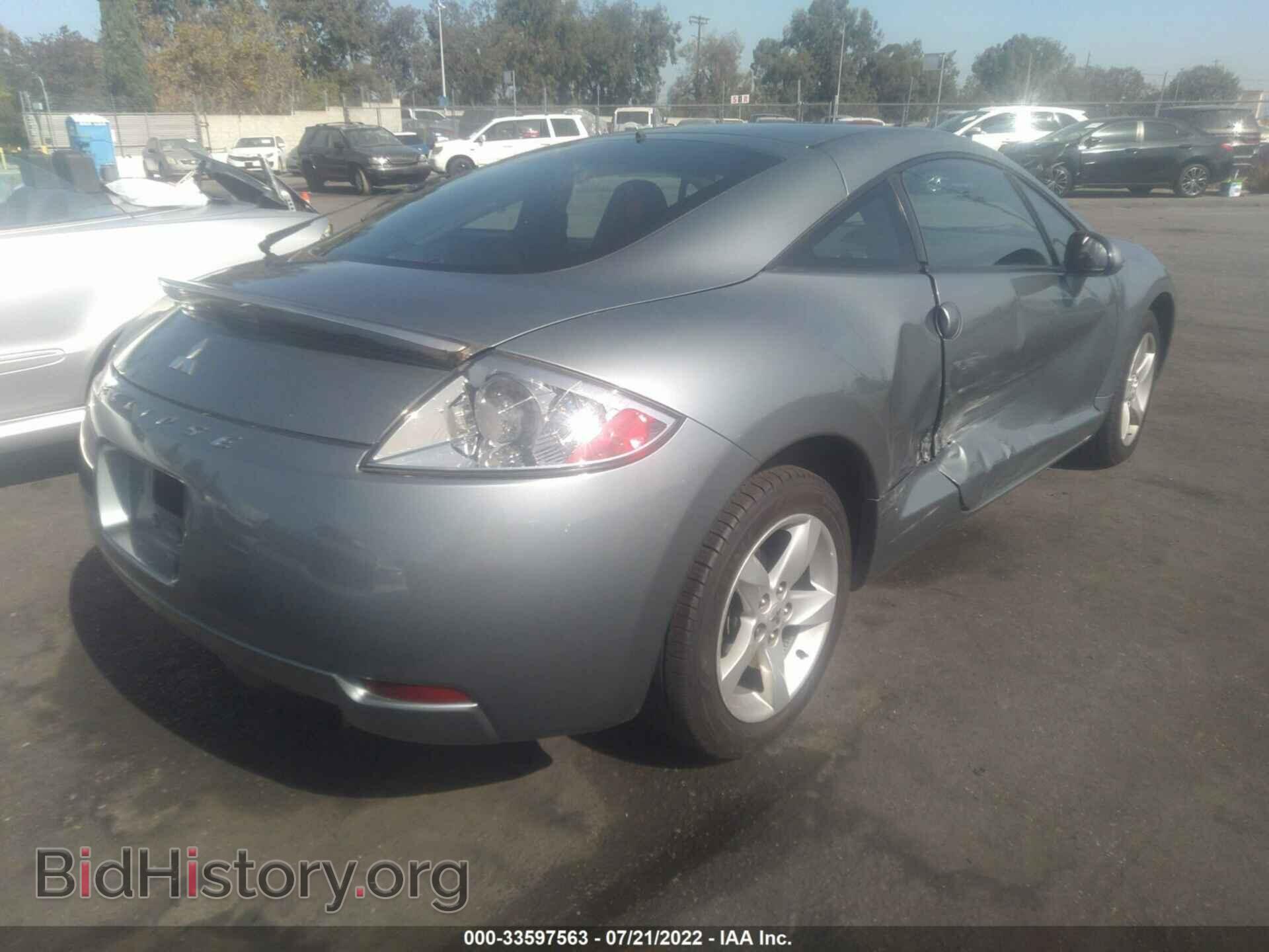 2007 MITSUBISHI ECLIPSE - VIN: 4A3AK24F67E041560 - Фото 4