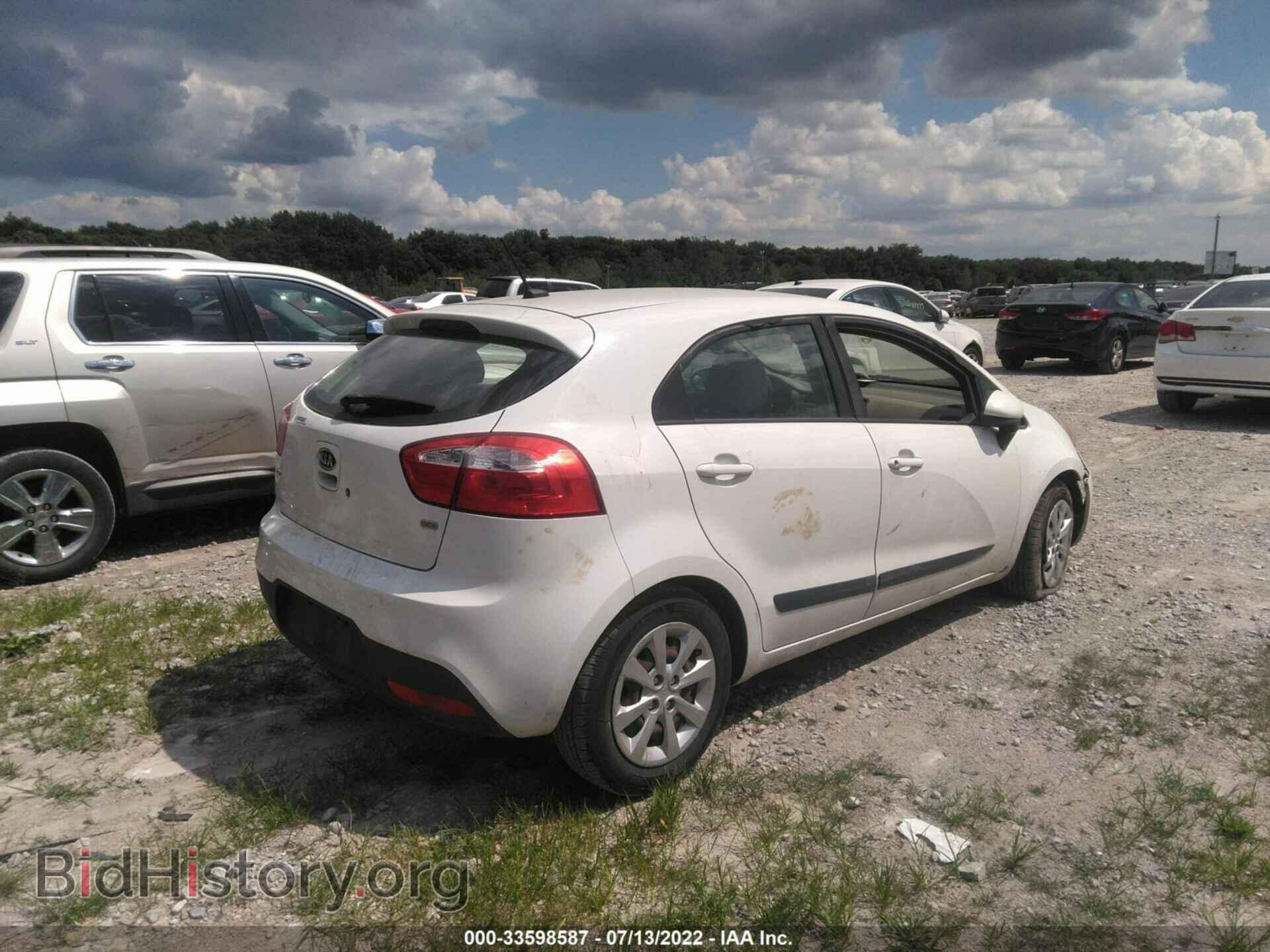 2012 KIA RIO - VIN: KNADM5A31C6027203 - Фото 4