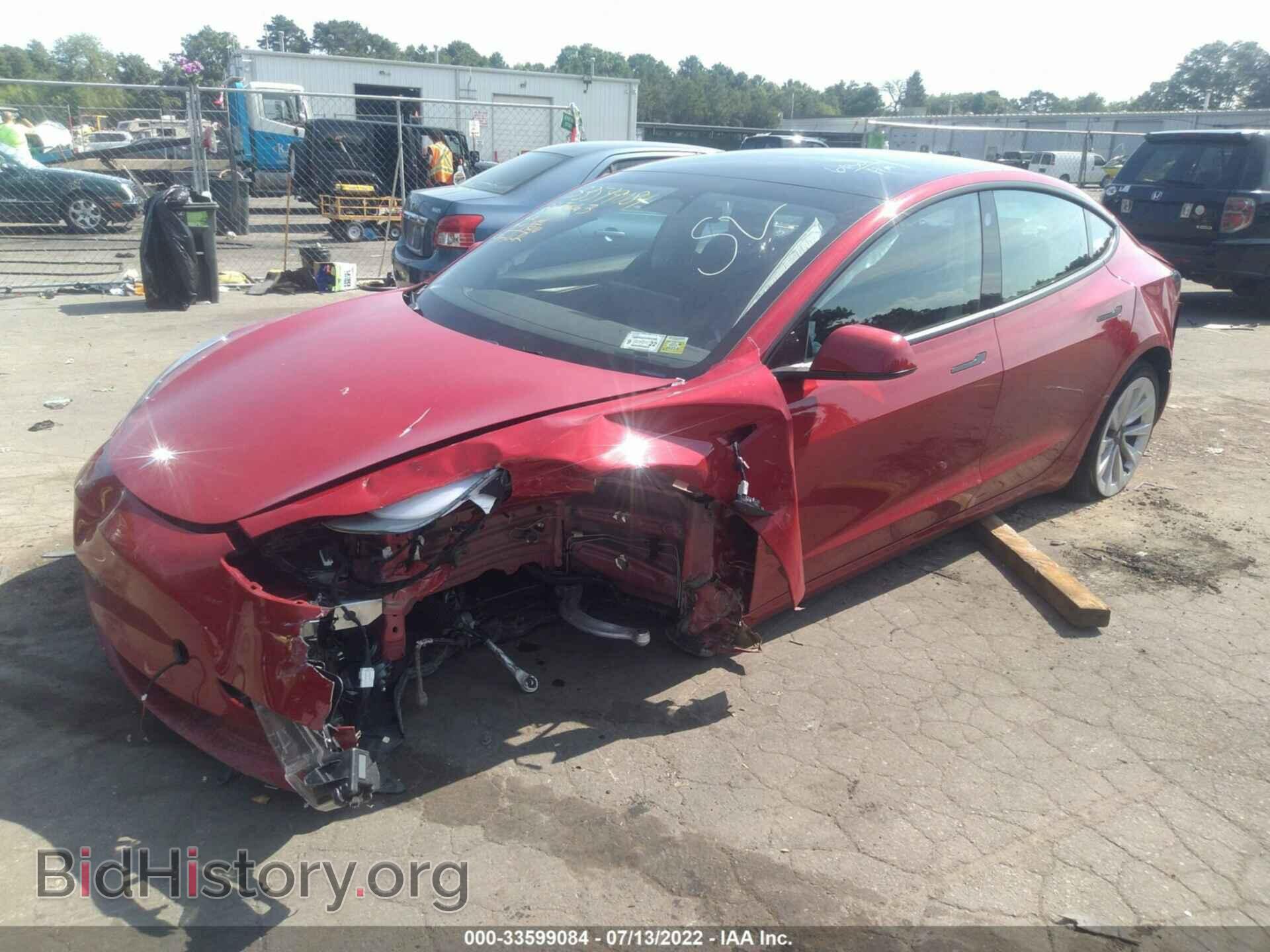 2022 TESLA MODEL 3 - VIN: 5YJ3E1EA2NF190155 - Photo 2