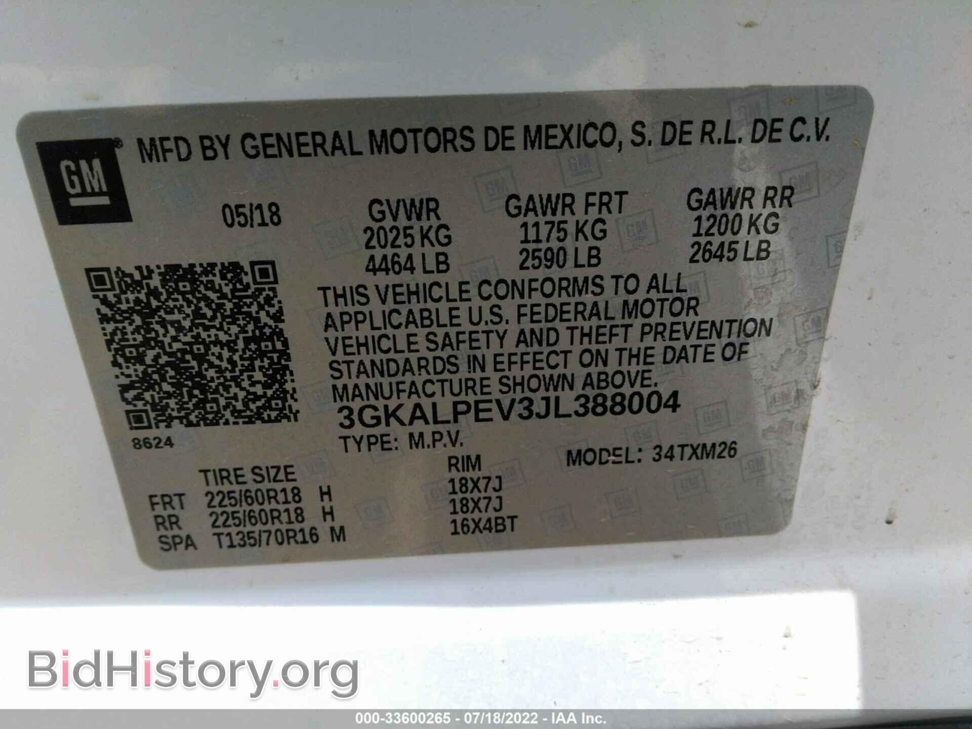 2018 GMC TERRAIN - VIN: 3GKALPEV3JL388004 - Photo 9