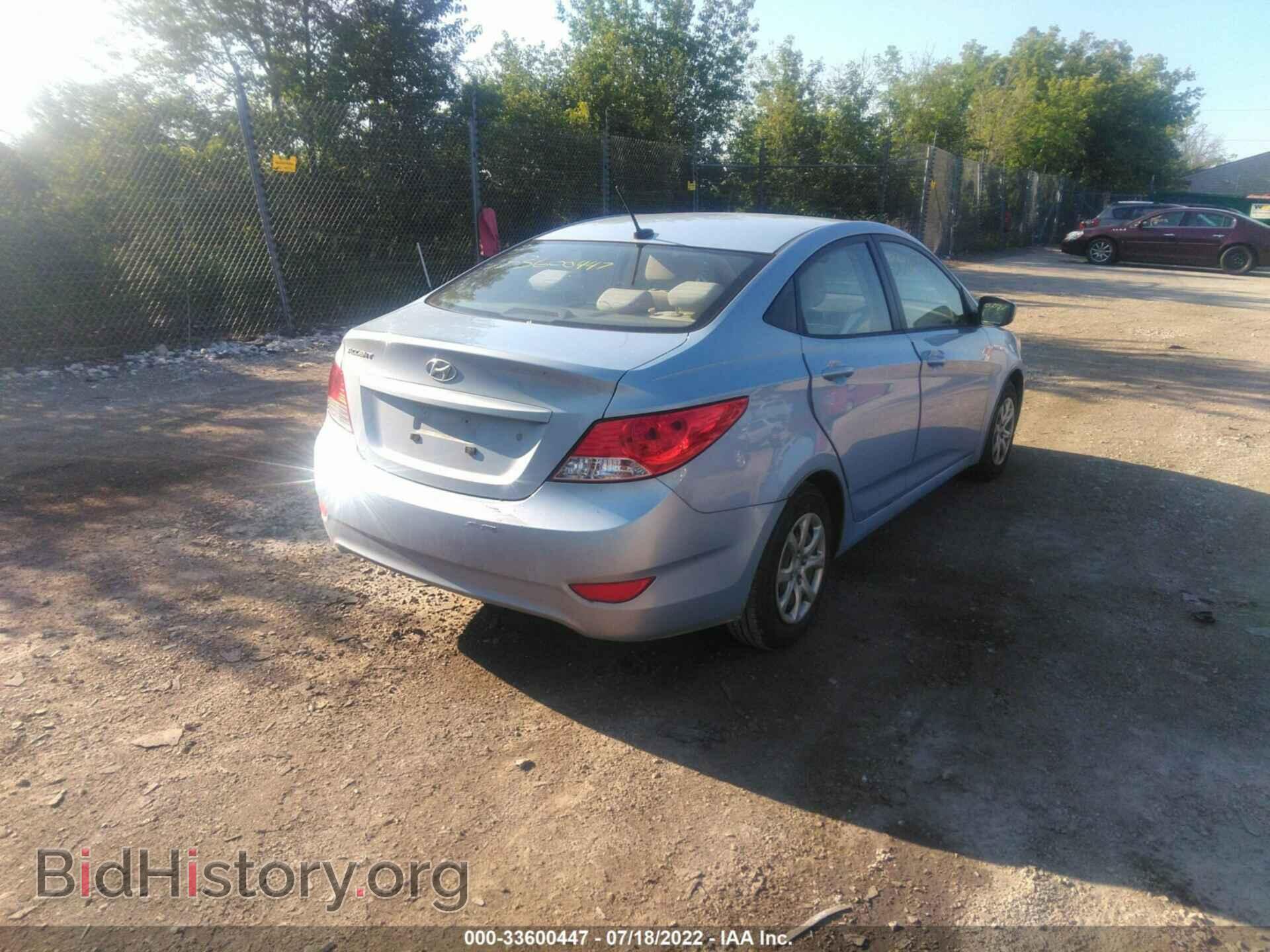 2012 HYUNDAI ACCENT - VIN: KMHCT4AE1CU207141 - Фото 4
