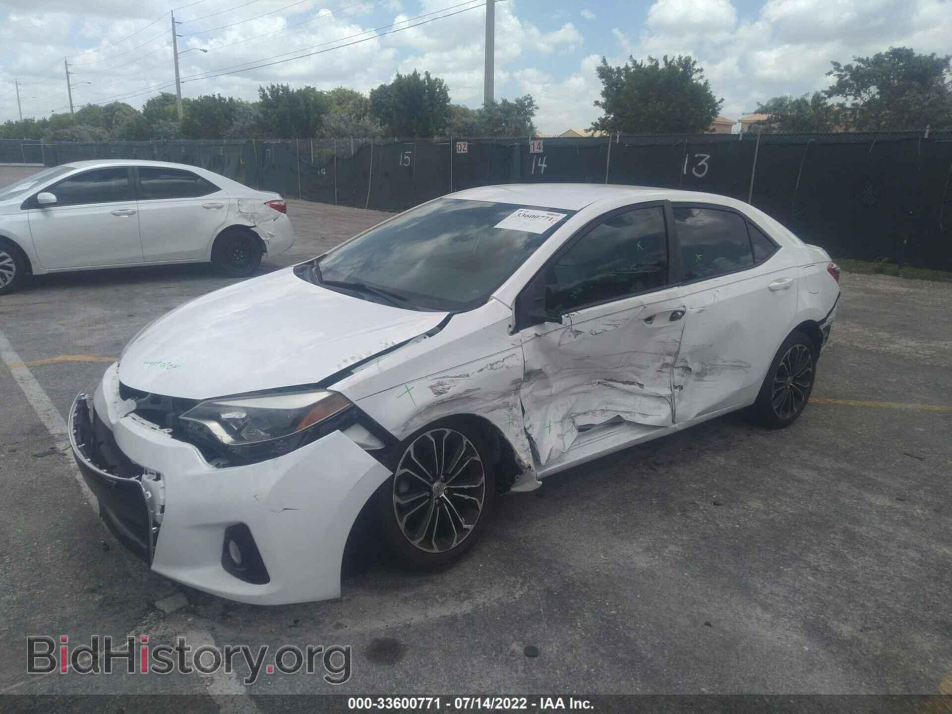 2015 TOYOTA COROLLA - VIN: 2T1BURHEXFC274905 - Фото 2
