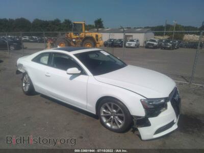 2014 Audi A5 Premium, white — VIN WAUCFAFR1EA065753, IAAI