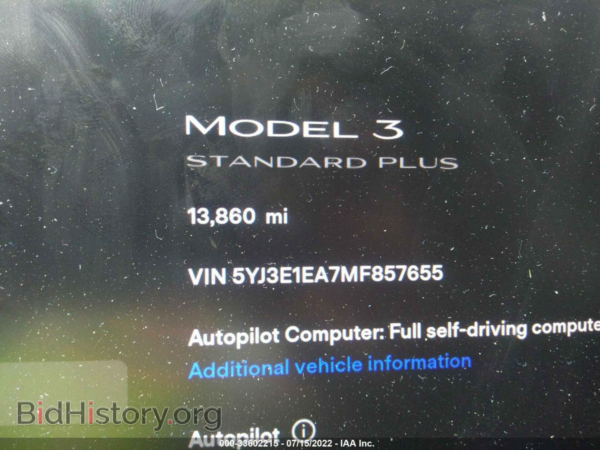 2021 TESLA MODEL 3 - VIN: 5YJ3E1EA7MF857655 - Photo 7