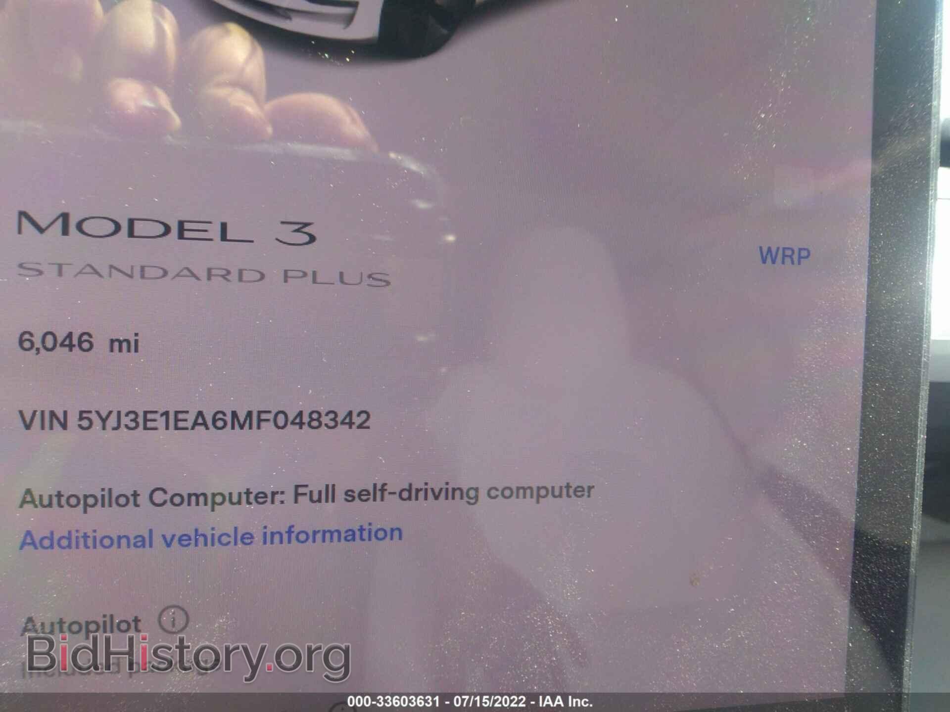 2021 TESLA MODEL 3 - VIN: 5YJ3E1EA6MF048342 - Photo 7