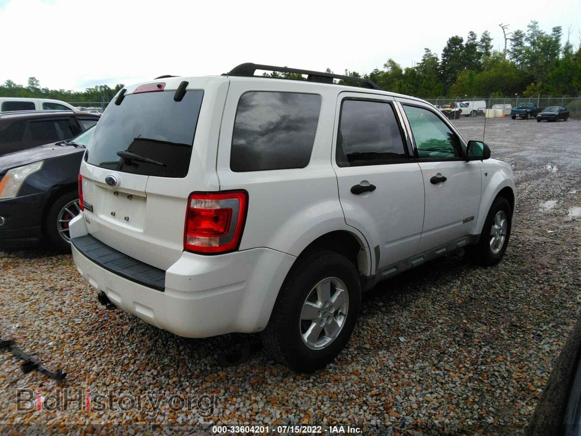 2008 FORD ESCAPE - VIN: 1FMCU03168KA02014 - Фото 4