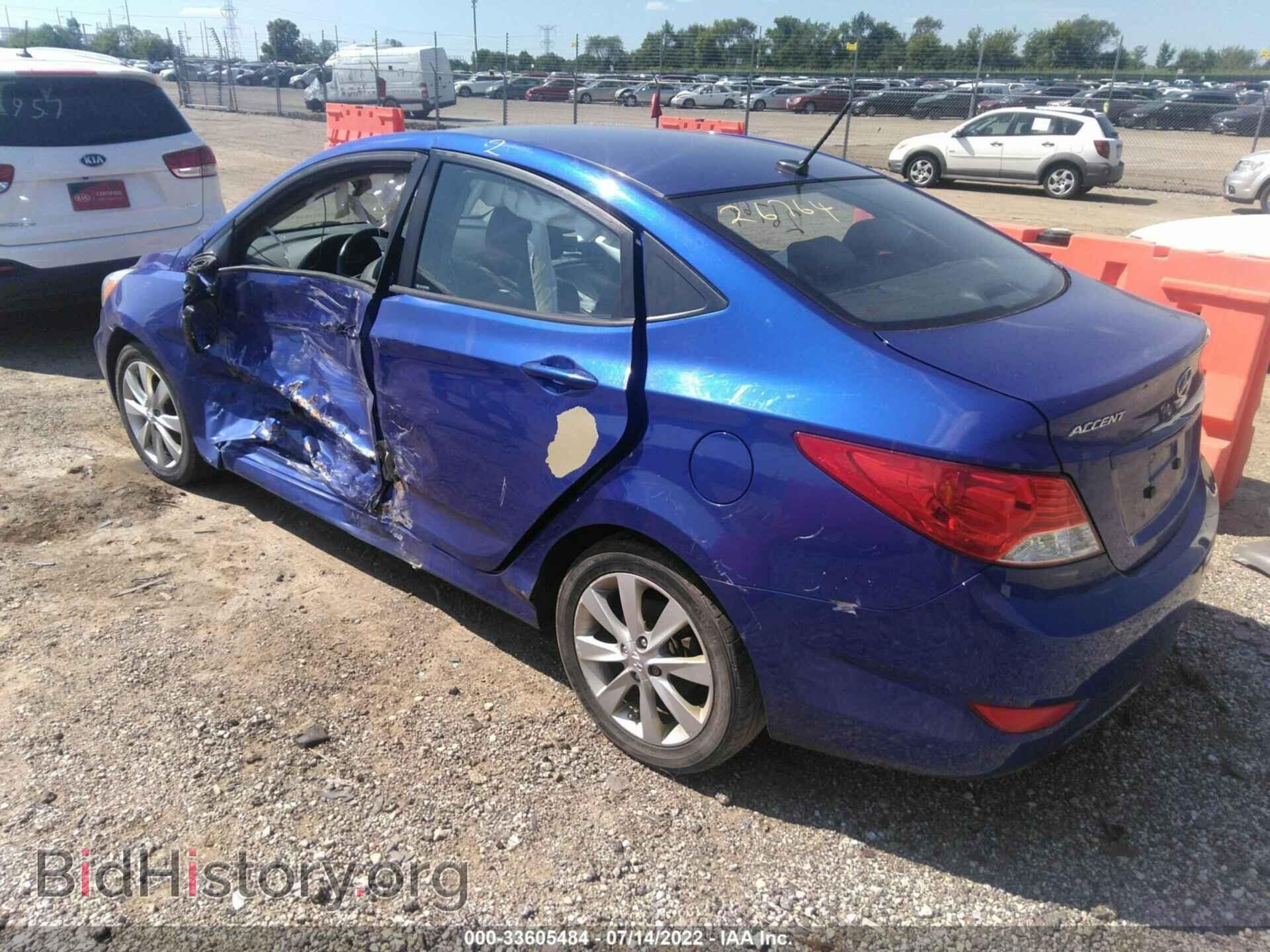 2014 HYUNDAI ACCENT - VIN: KMHCU4AE4EU596647 - Фото 3