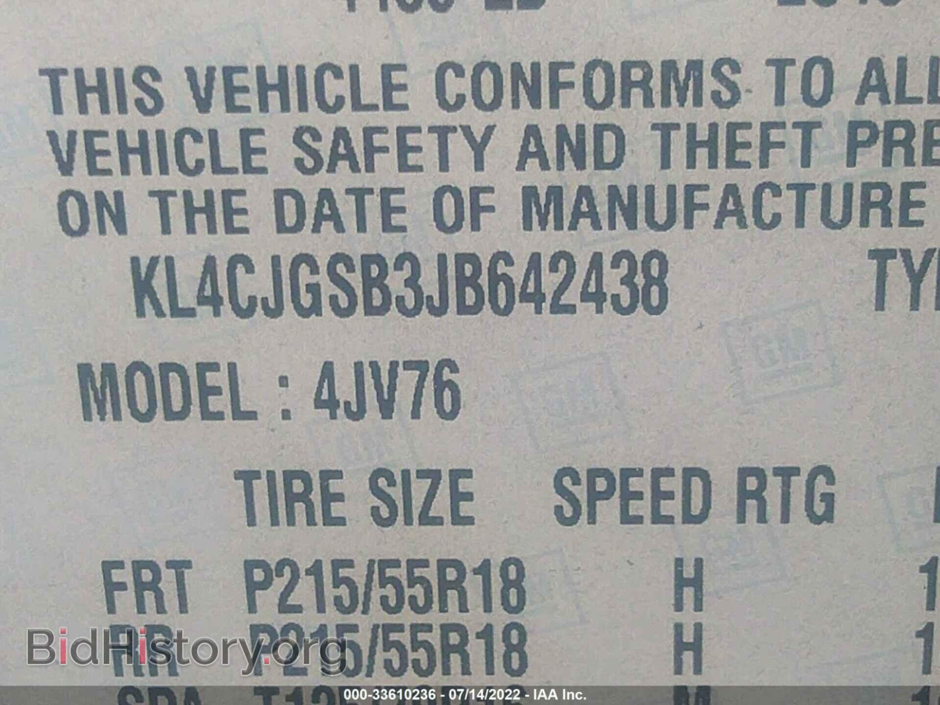 2018 BUICK ENCORE - VIN: KL4CJGSB3JB642438 - Photo 9