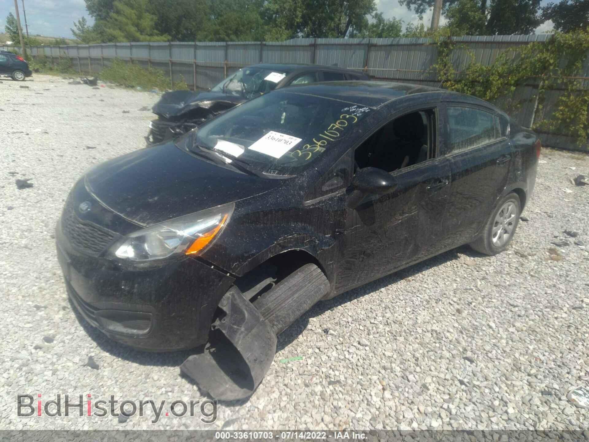 2013 KIA RIO - VIN: KNADM4A30D6293565 - Фото 2