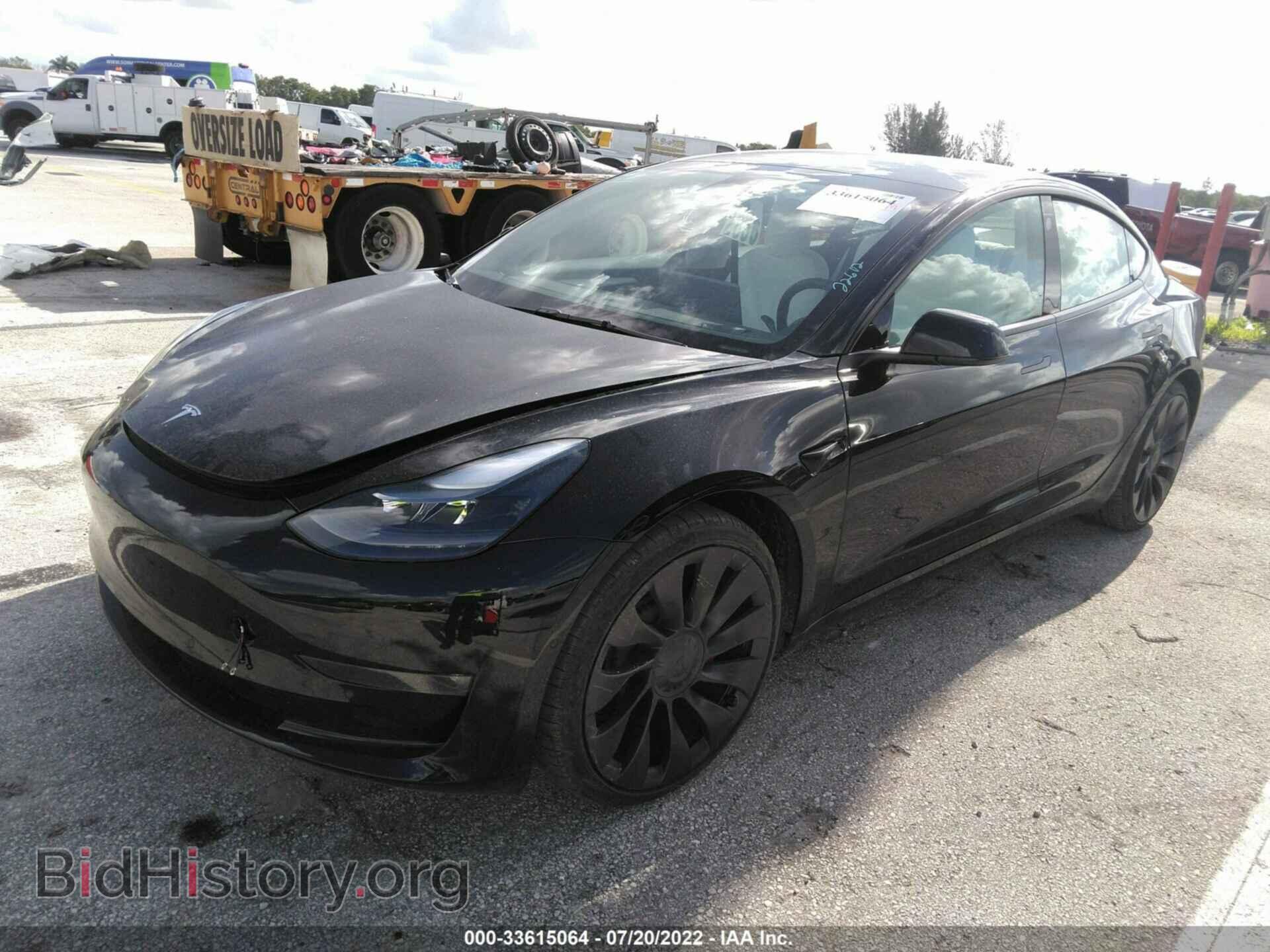 2022 TESLA MODEL 3 - VIN: 5YJ3E1EC6NF163302 - Фото 2