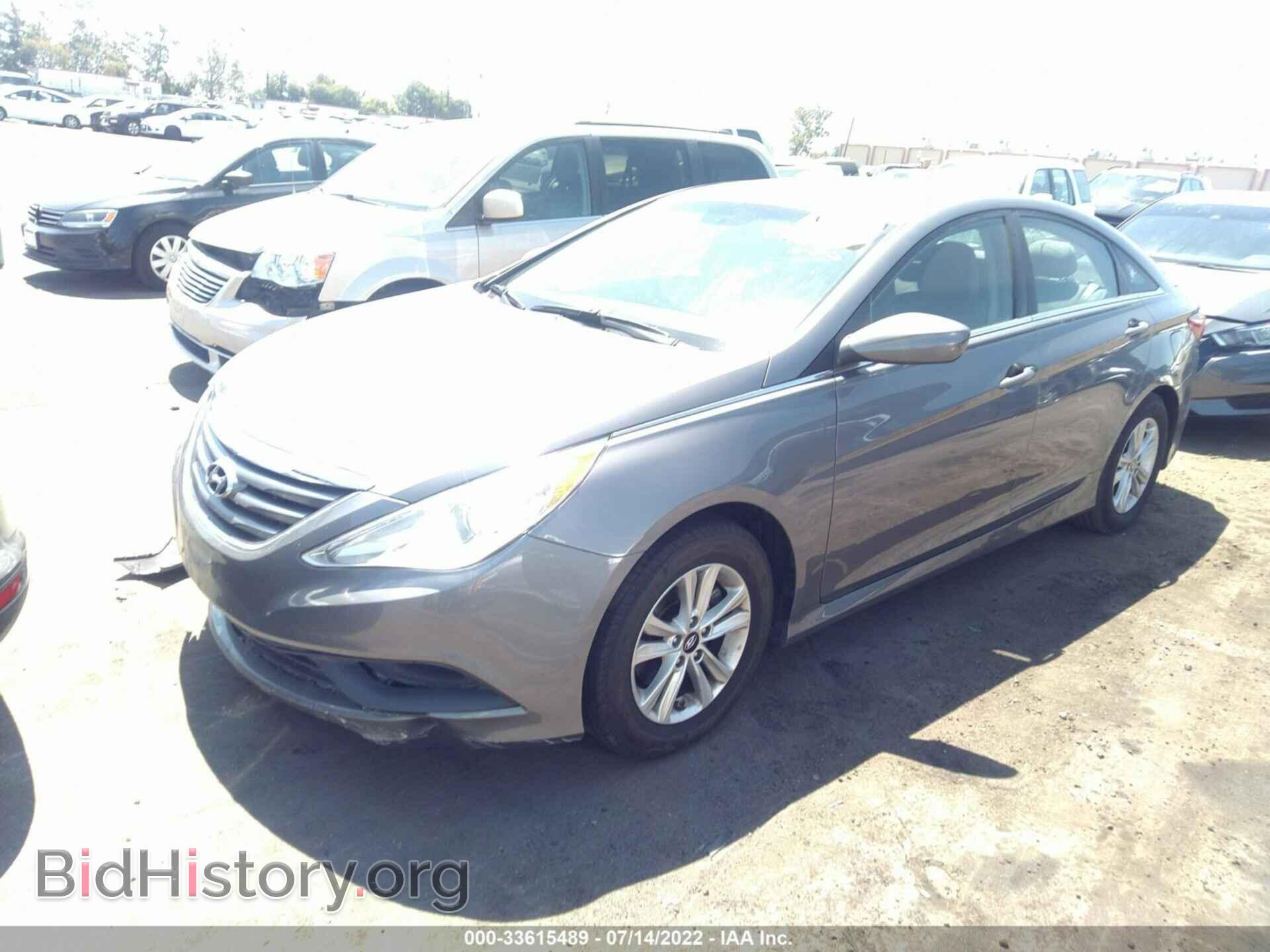2014 HYUNDAI SONATA - VIN: 5NPEB4AC0EH881454 - Фото 2