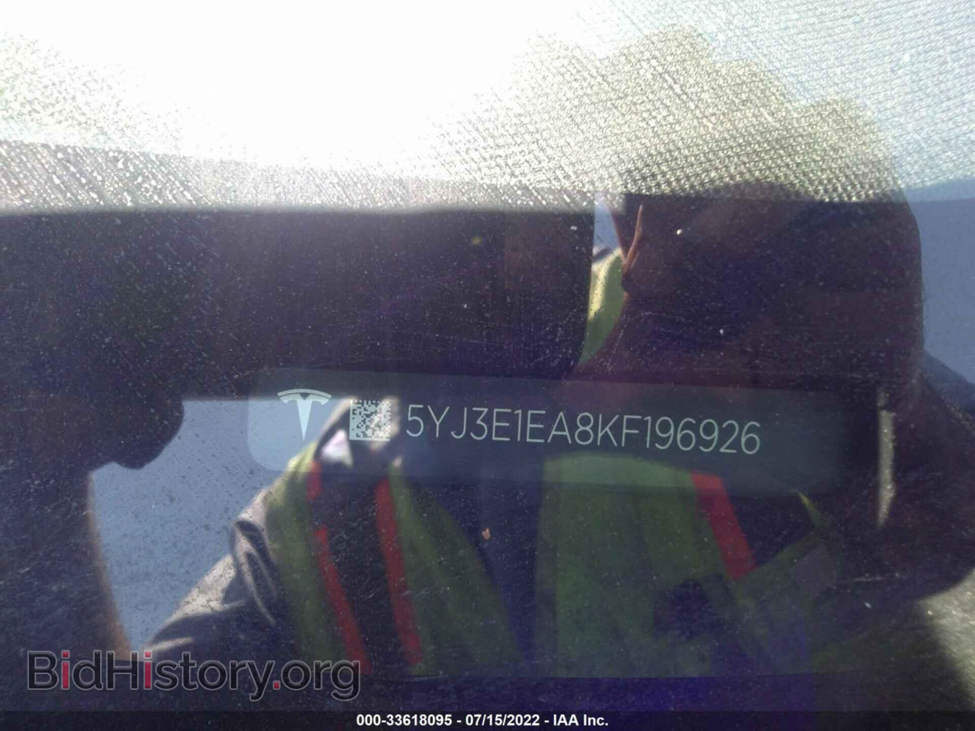 2019 TESLA MODEL 3 - VIN: 5YJ3E1EA8KF196926 - Photo 9