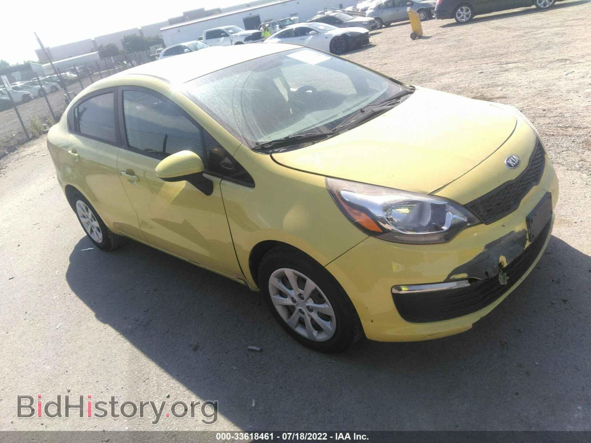 Фотография KNADM4A38G6646171 - KIA RIO 2016