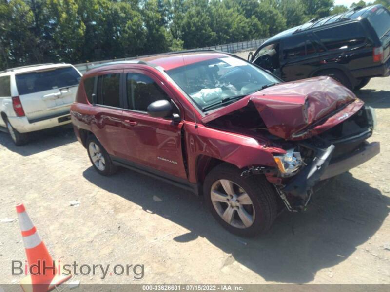 2012 Jeep COMPASS Sport (VIN 1C4NJDBB5CD584255) — фото 1 из 11, IAAI, повреждение: передняя часть